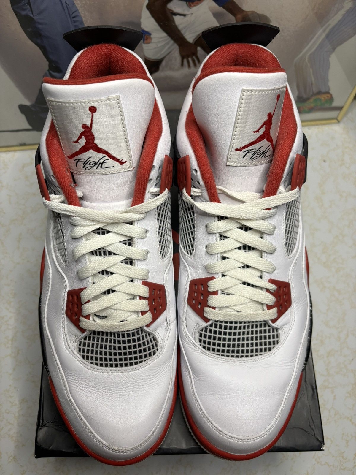 Jordan Brand Jordan Retro 4 ‘Fire Red’ Size US 13 / EU 46 - 2 Thumbnail