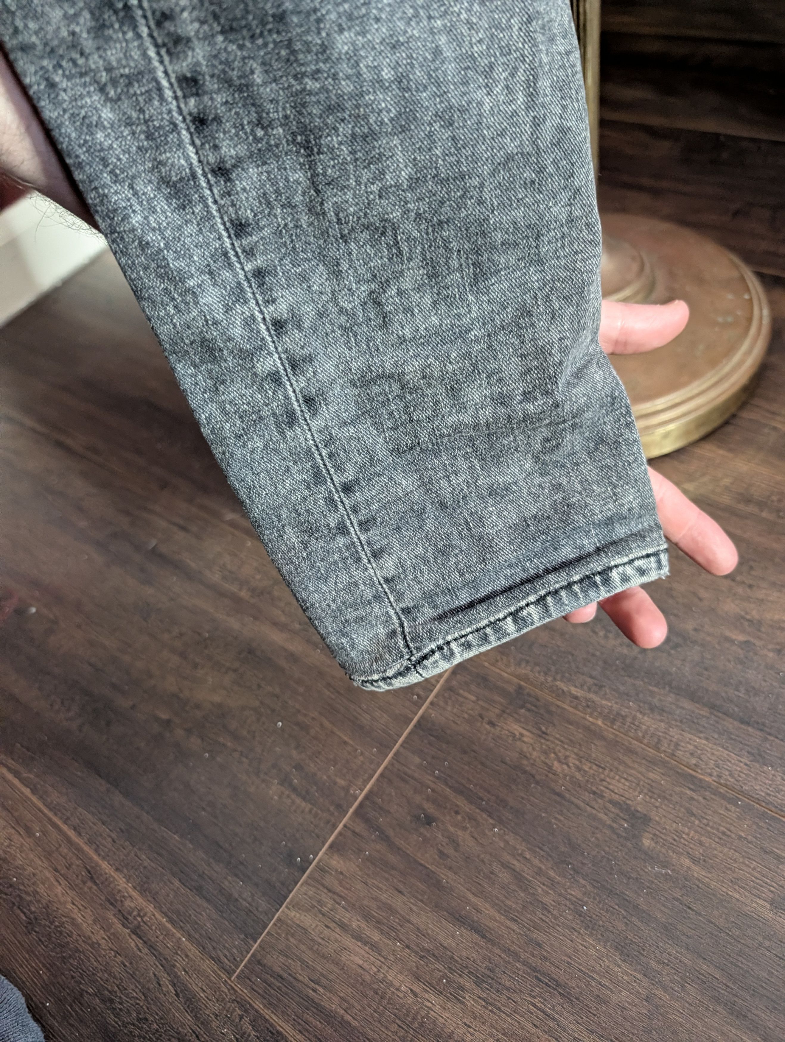 Rag & Bone Fit 1 Skinny gray stone wash denim jeans 30x32 Size US 30 / EU 46 - 3 Thumbnail