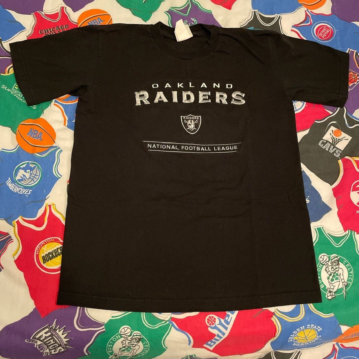 Vintage 1990s NFL Oakland Raiders Super Bowl Football Tee