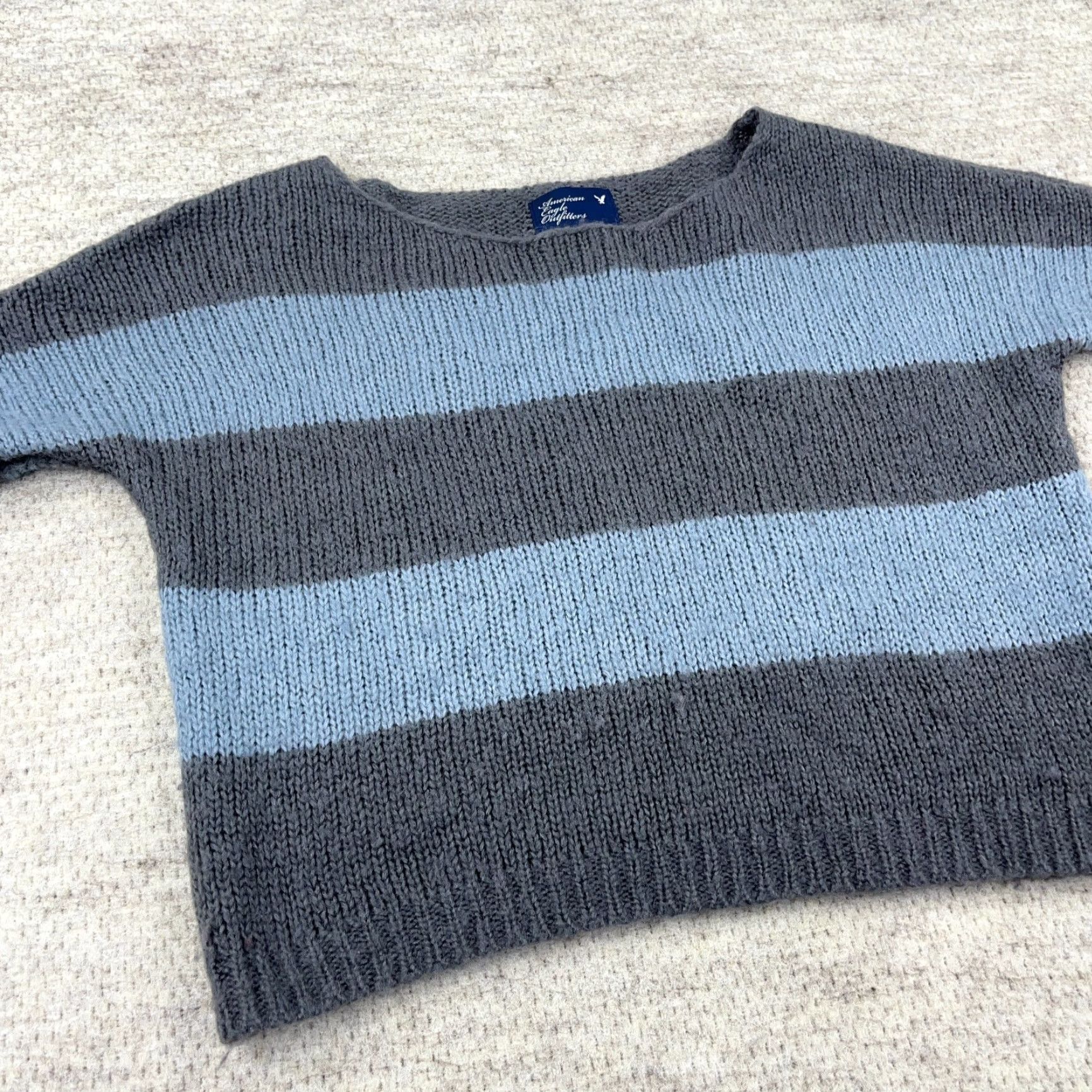 American Eagle Outfitters VINTAGE American Eagle Sweater Shirt Women S Gray Size S / US 4 / IT 40 - 4 Thumbnail