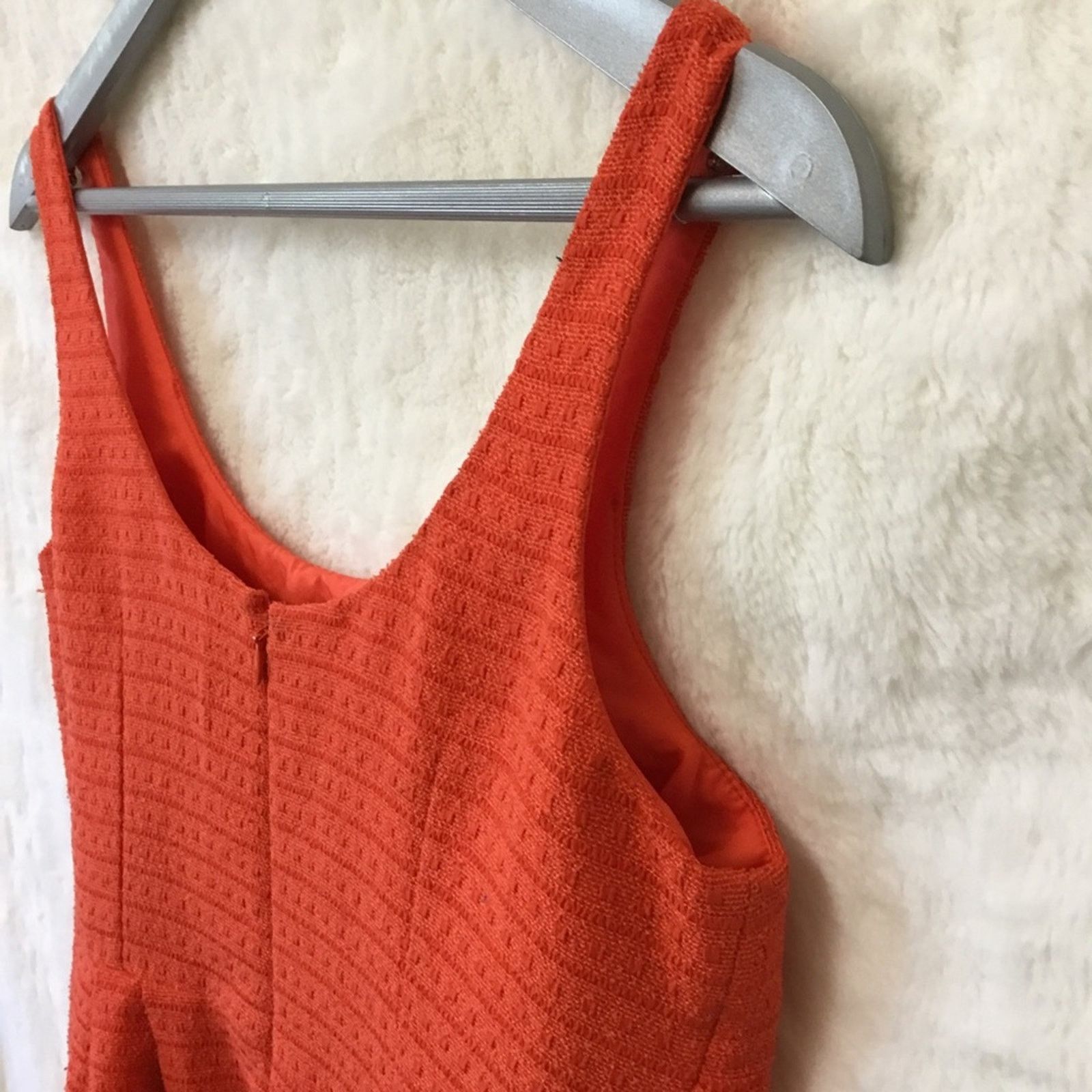 Ann Taylor Ann Taylor Orange Sleeveless Sheath Dress Size S / US 4 / IT 40 - 5 Thumbnail
