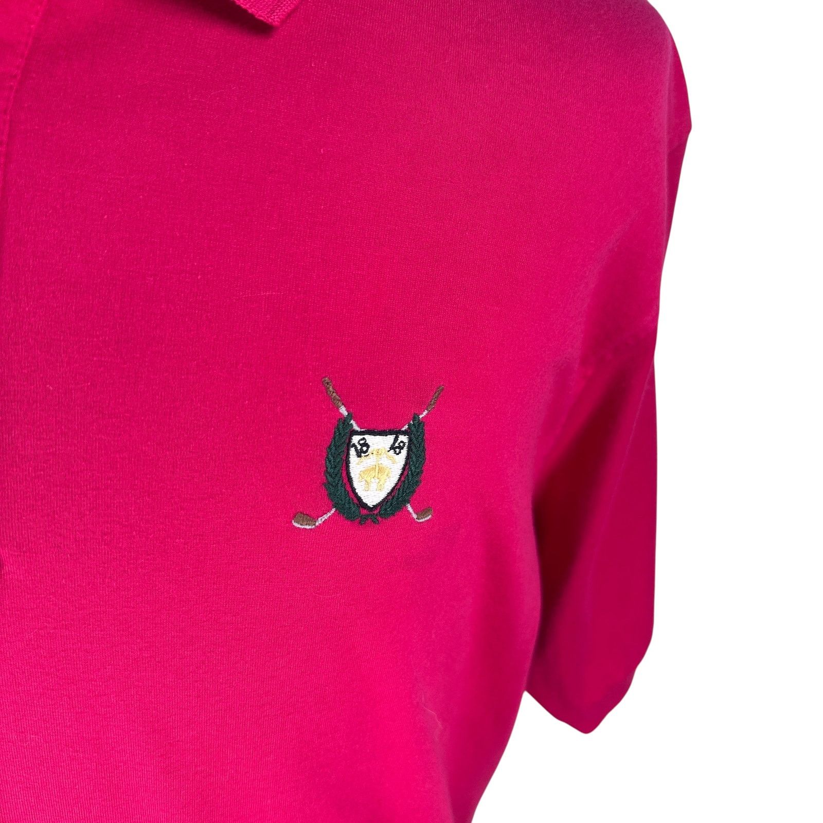 Brooks Brothers Brooks Brothers Country Club Golf Polo Shirt Vintage Pink L Size US L / EU 52-54 / 3 - 2 Thumbnail