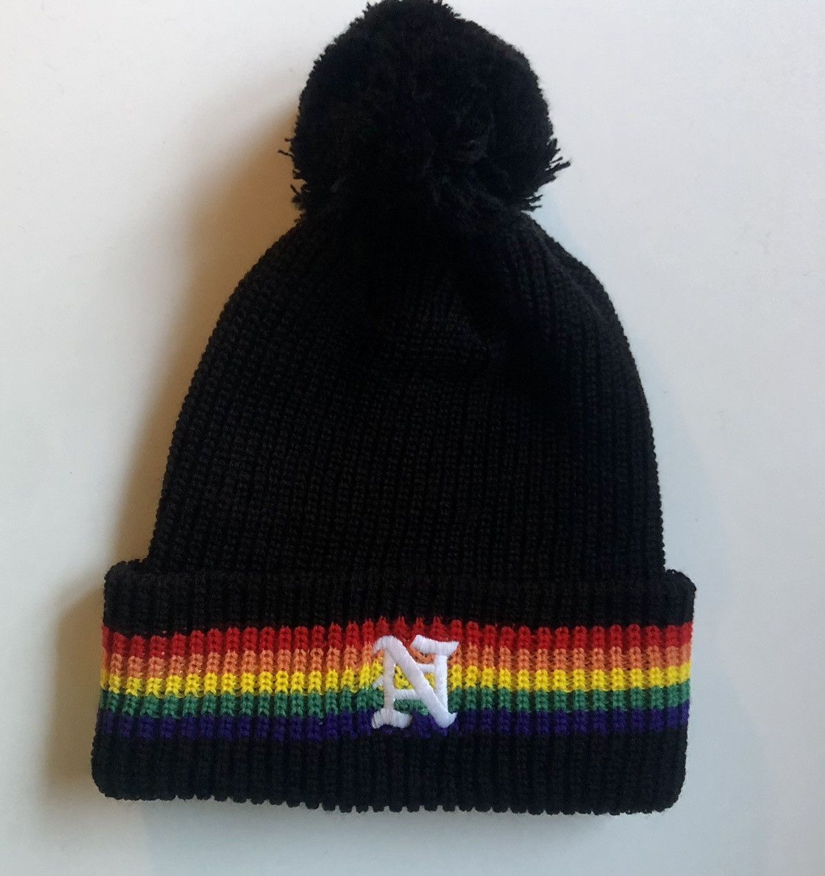 Noah Noah FW23 Rainbow Beanie BLACK Size ONE SIZE - 1 Thumbnail