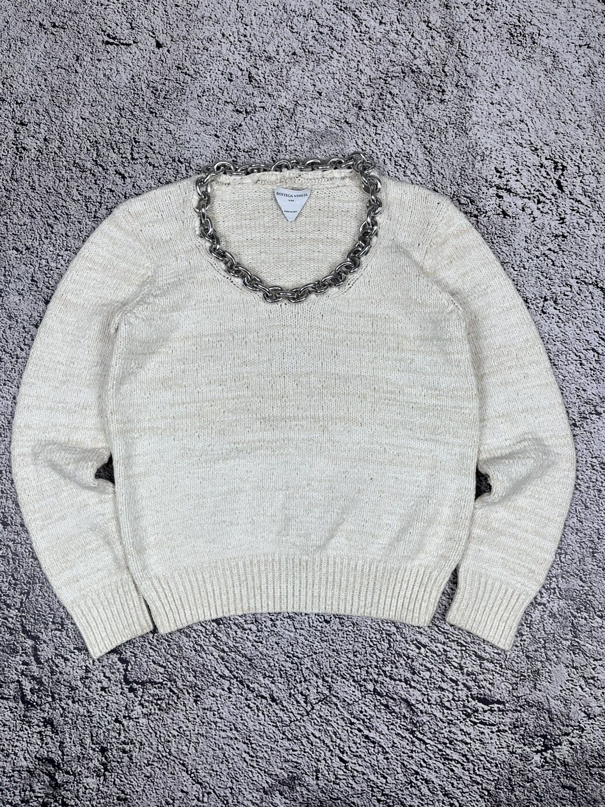 Bottega Veneta Bottega Veneta Chain Textured Sweater size M Size M / US 6-8 / IT 42-44 - 2 Thumbnail