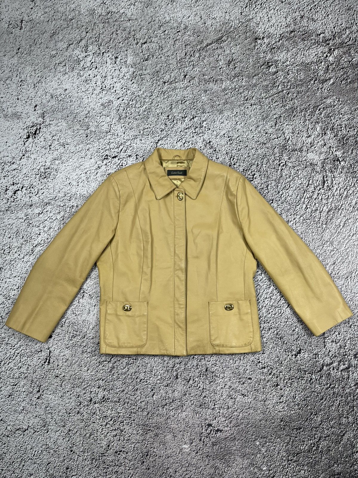 Leather Vintage Y2K Leather baggy jacket avant garde luxury coat Size M / US 6-8 / IT 42-44 - 2 Thumbnail