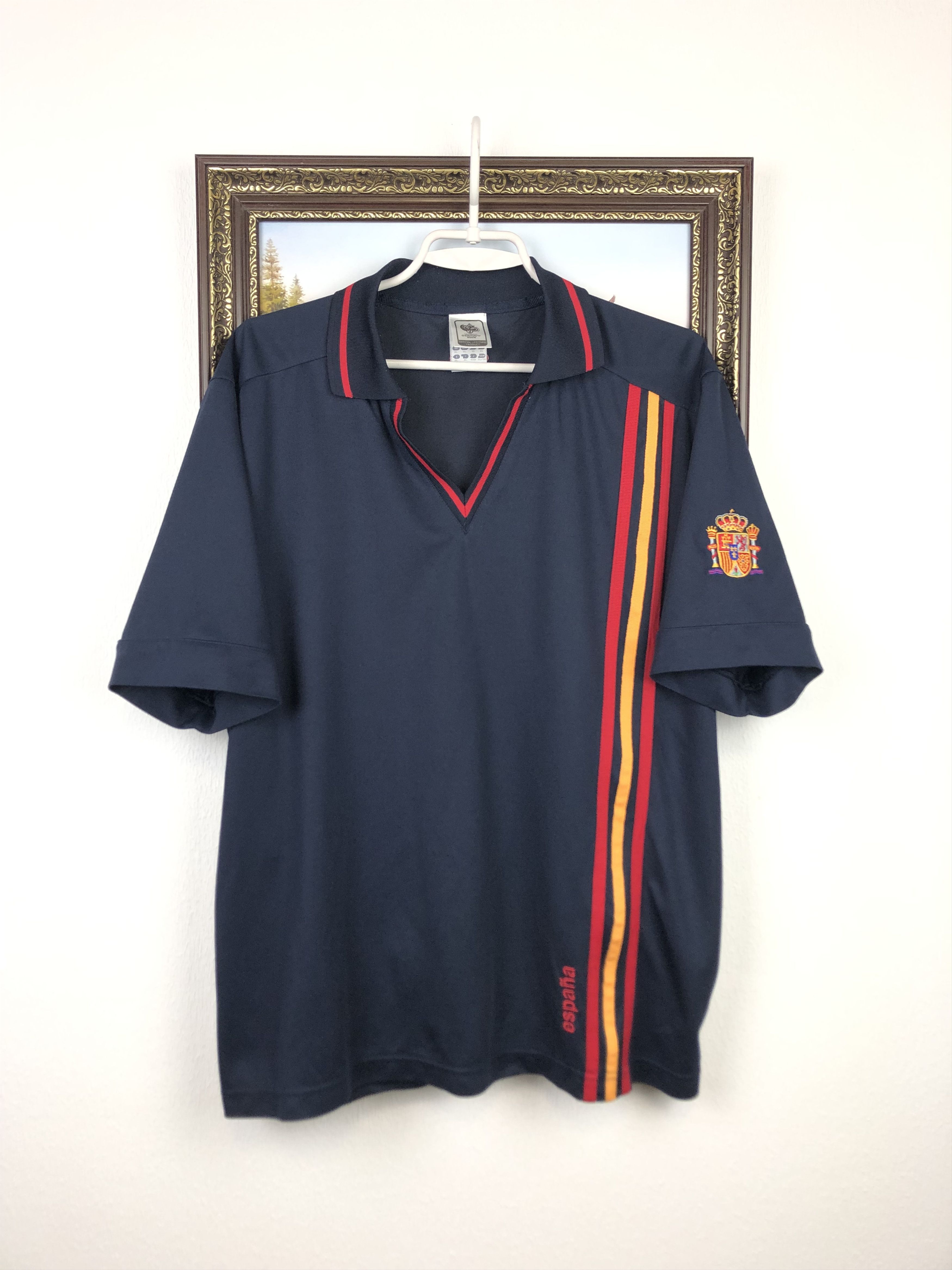 Adidas Vintage Adidas Spain Football Shirt Soccer Jersey Camiseta Size US XL / EU 56 / 4 - 1 Thumbnail