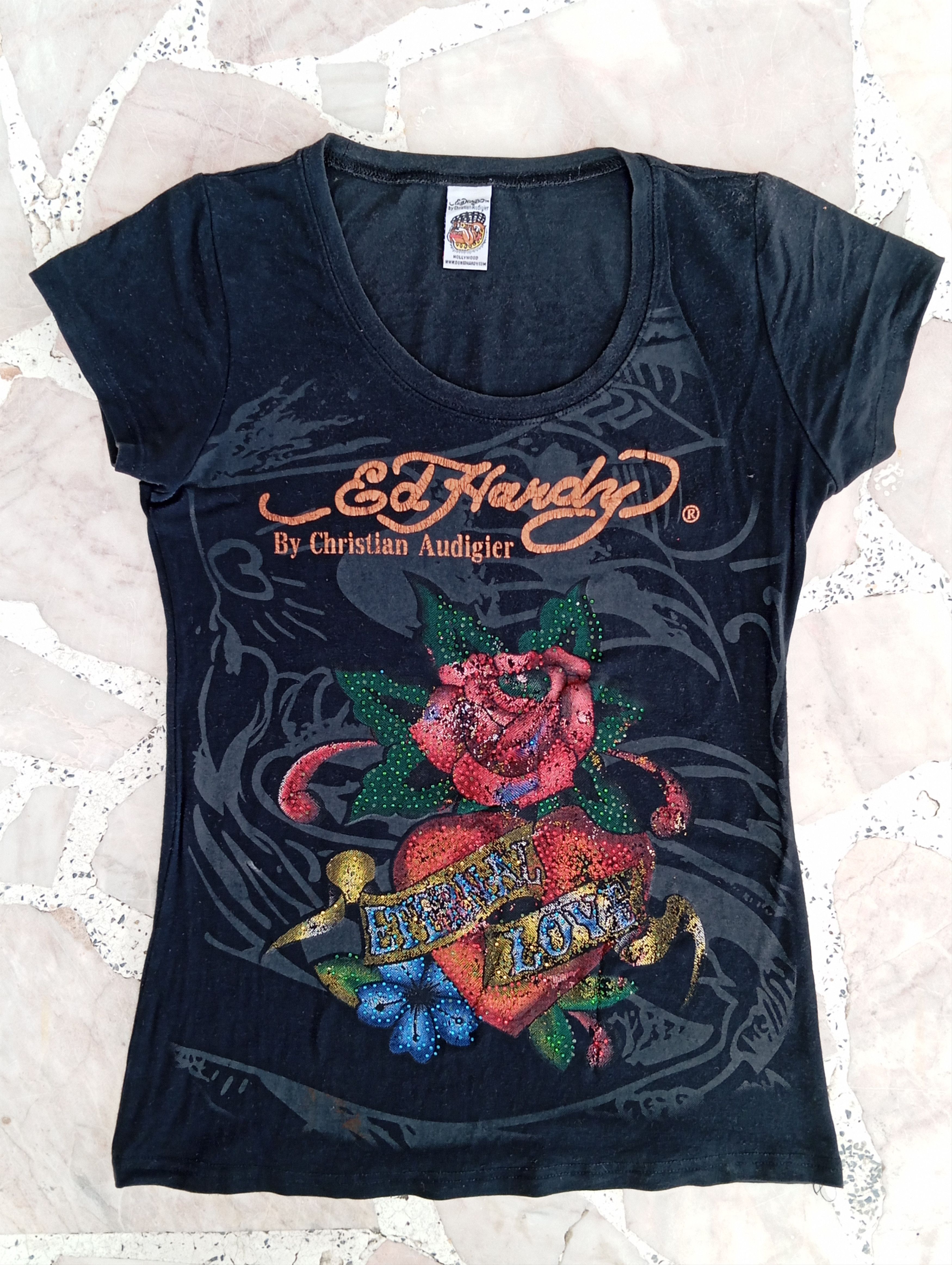 Ed Hardy by Christian Audigier Enternal love design NWT Vintage Ed Hardy X Eternal Love by Christian Audigier Jacket  main image 3