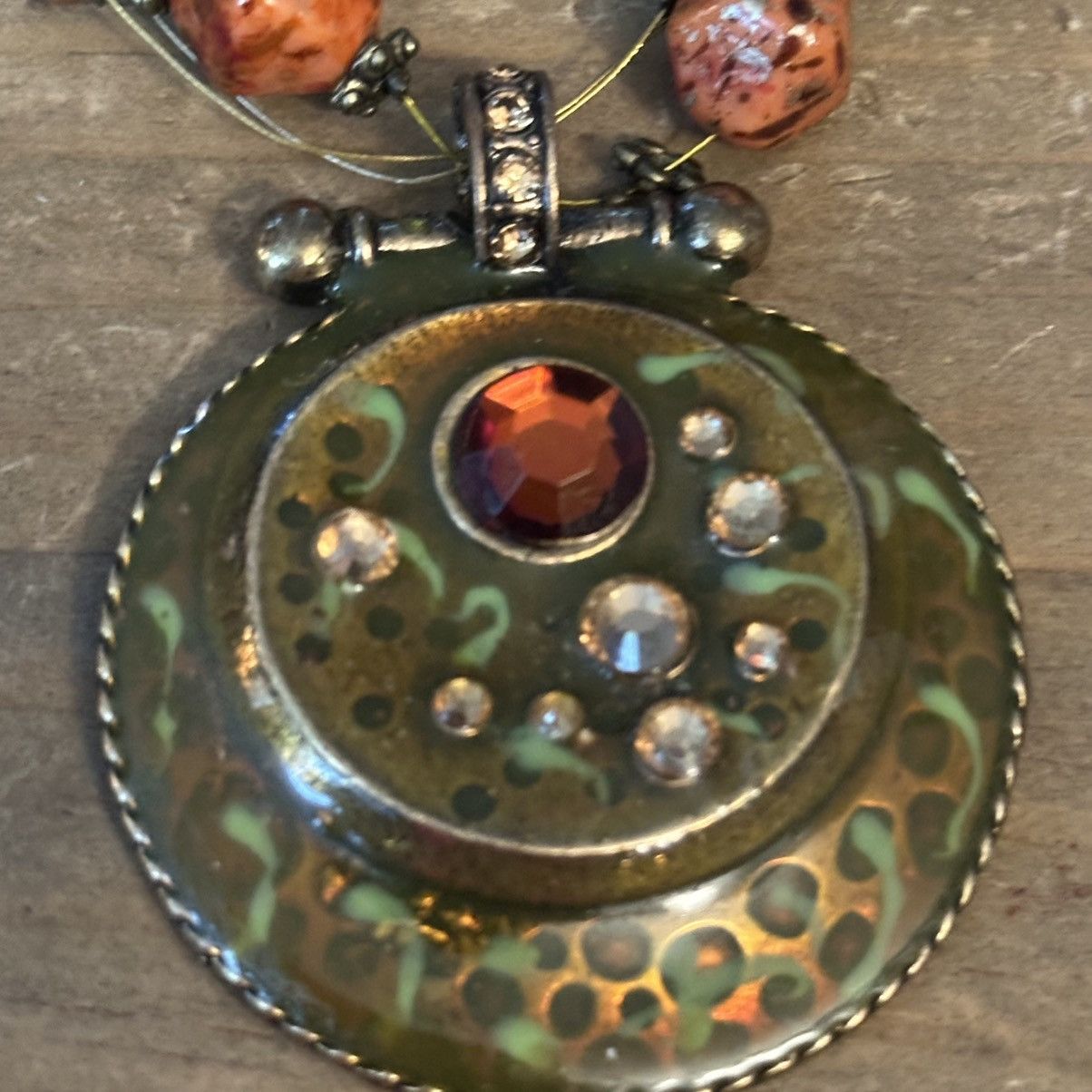Chicos Chico’s multi strand beaded medallion pendant necklace Size ONE SIZE - 3 Thumbnail