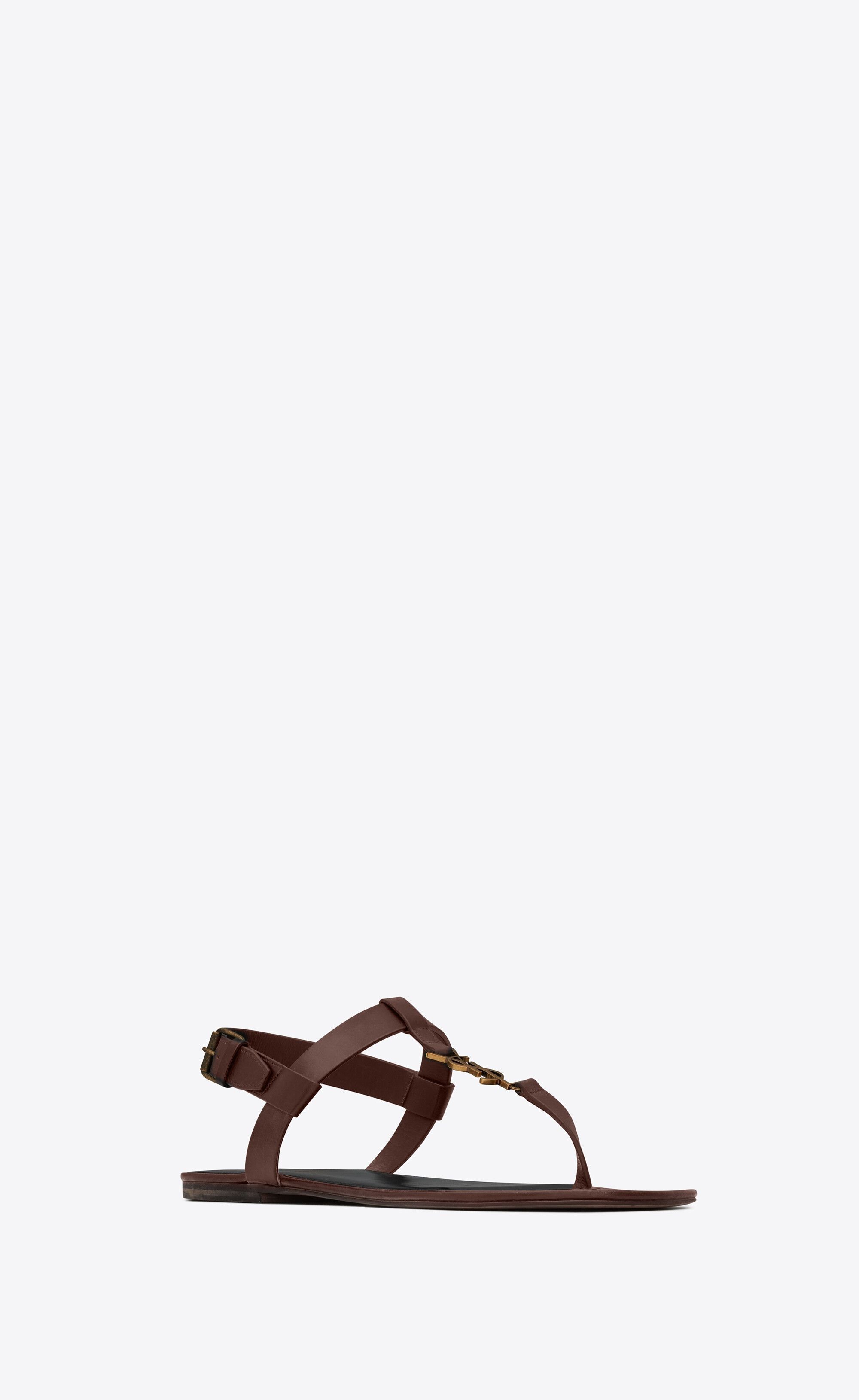 Saint Laurent Paris o1bcso1str1124 Cassandre Sandals in Black Size US 8.5 / EU 41-42 - 2 Thumbnail