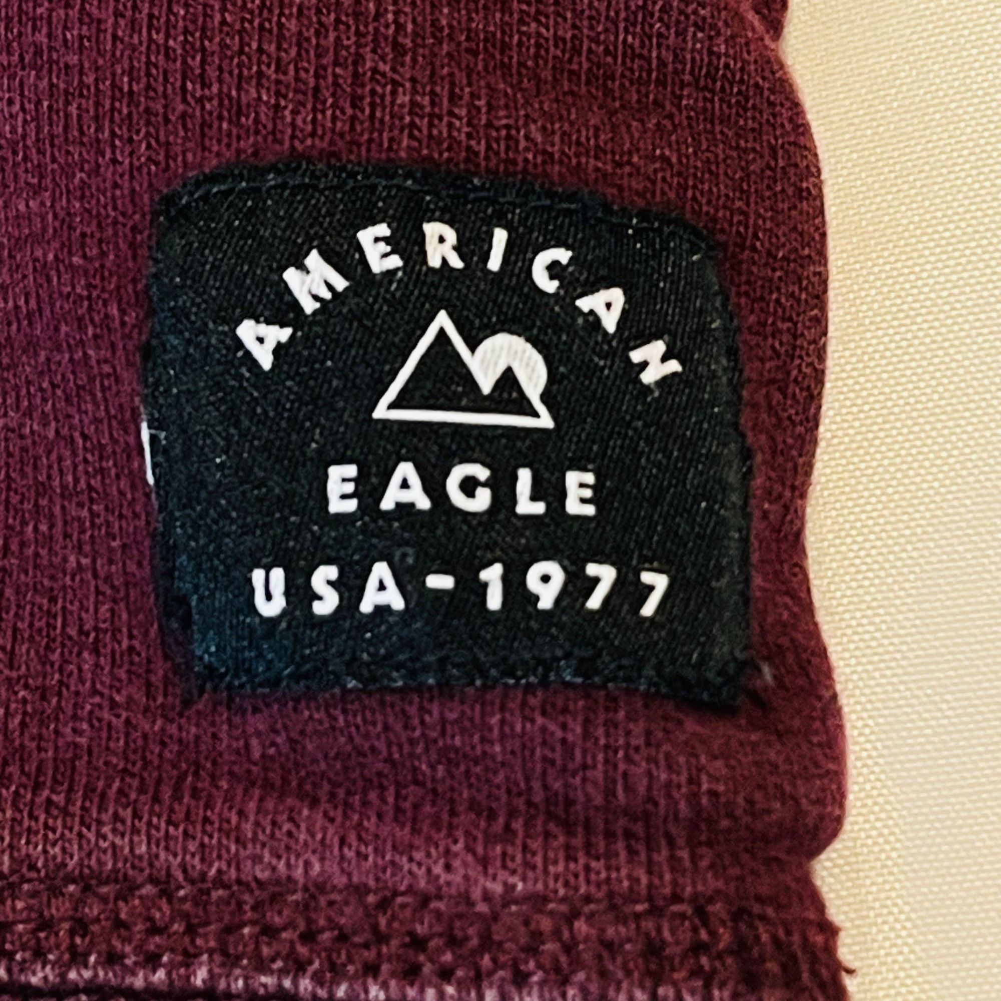Other American Eagle Burgundy Hoodie Size Mens XS Logo Arms Size US XS / EU 42 / 0 - 11 Thumbnail