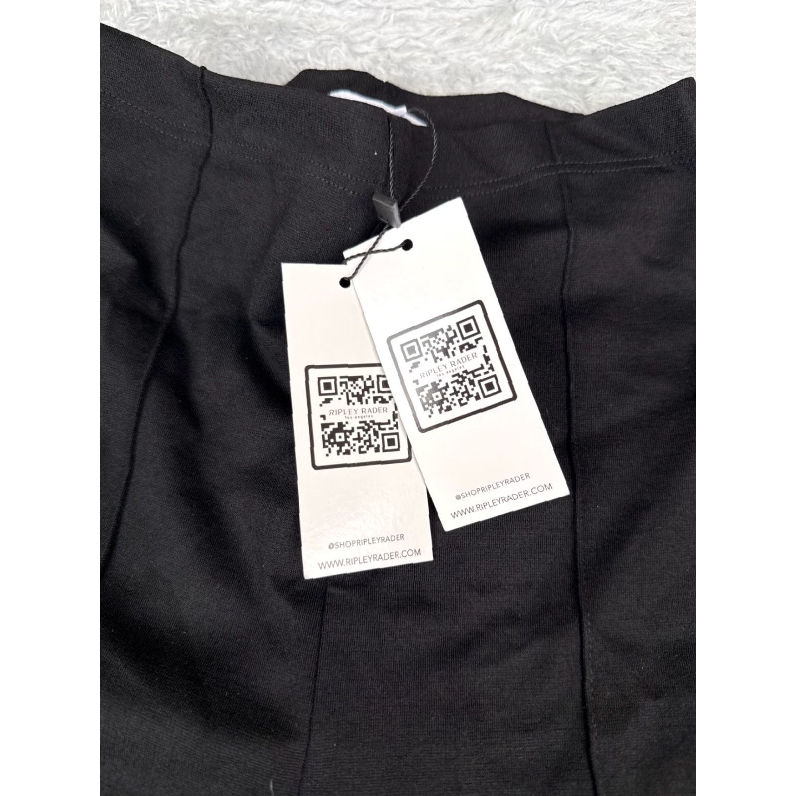 Vintage Ripley Rader Wide Leg Pants Womens Size 1 Black Ponte Business Casual 24"-26" Waist Size 25" / US 0 / IT 36 - 6 Thumbnail