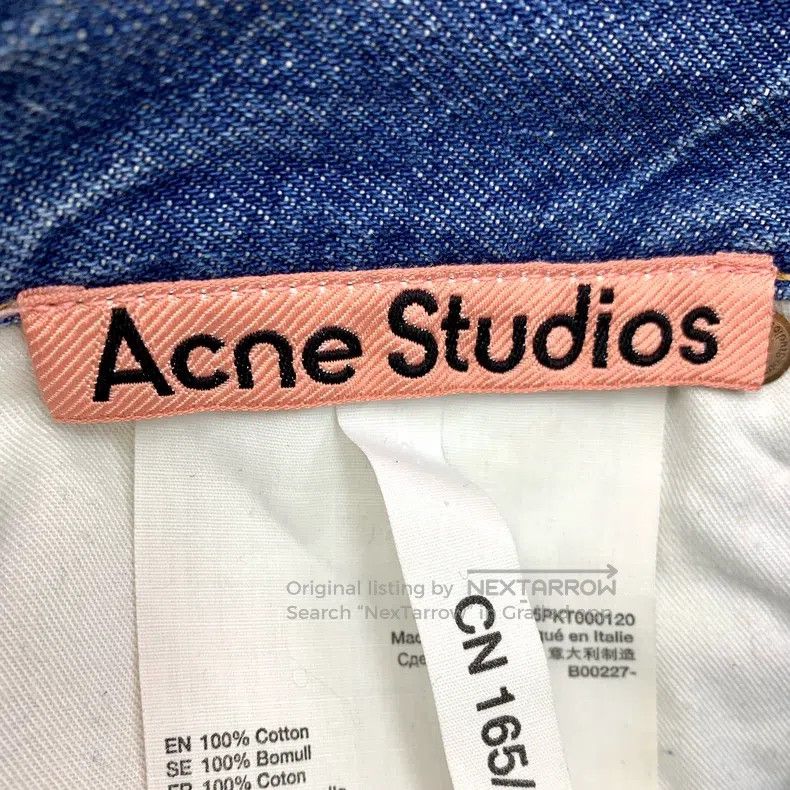 Acne Studios Acne Studios Blue Letter Graffiti Printed Cotton Casual De Size US 26 / EU 42 - 7 Thumbnail