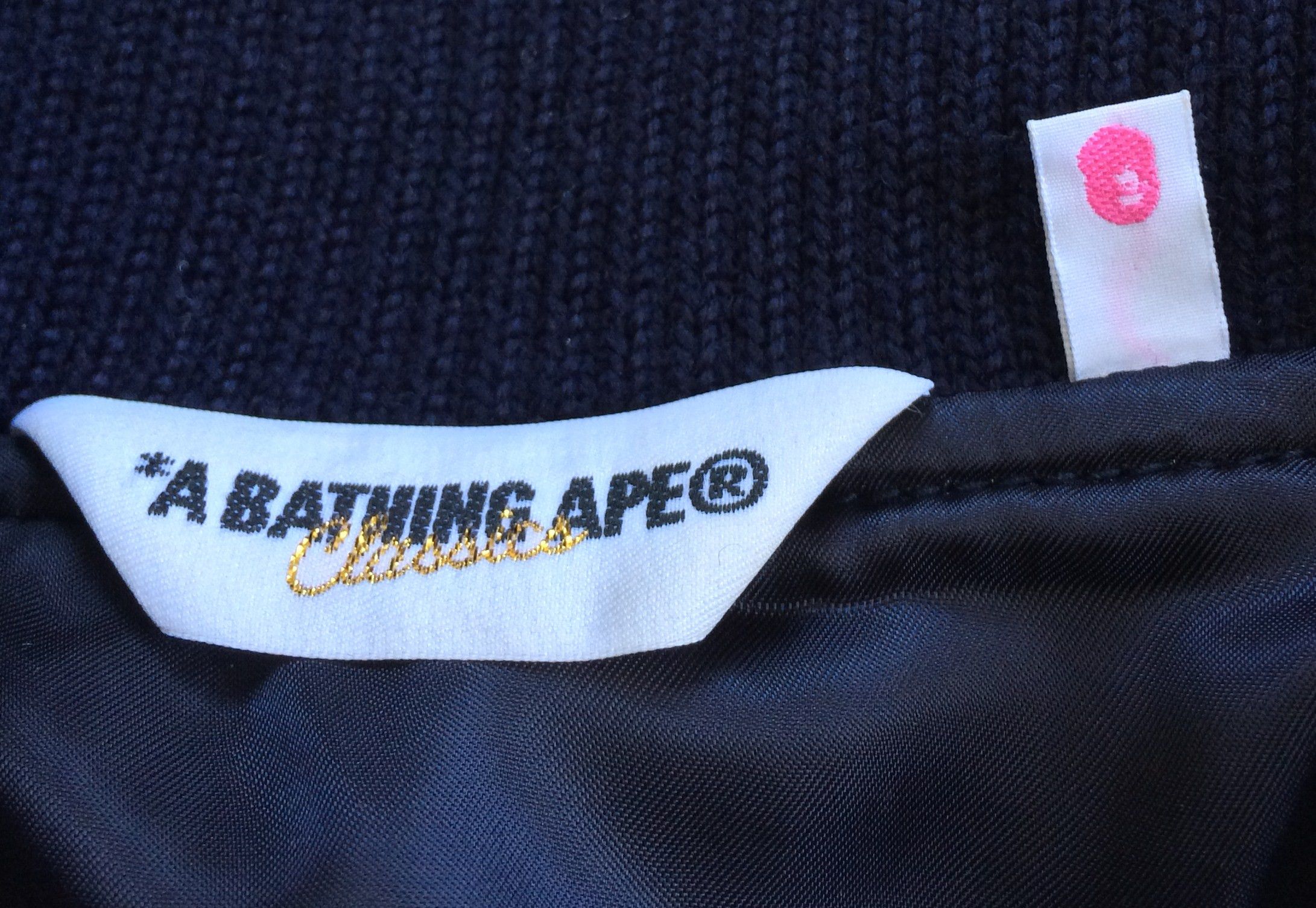 Bape OG Ape Is Bathing Embroidered Wool Bomber Jacket Size XS / US 0-2 / IT 36-38 - 6 Thumbnail
