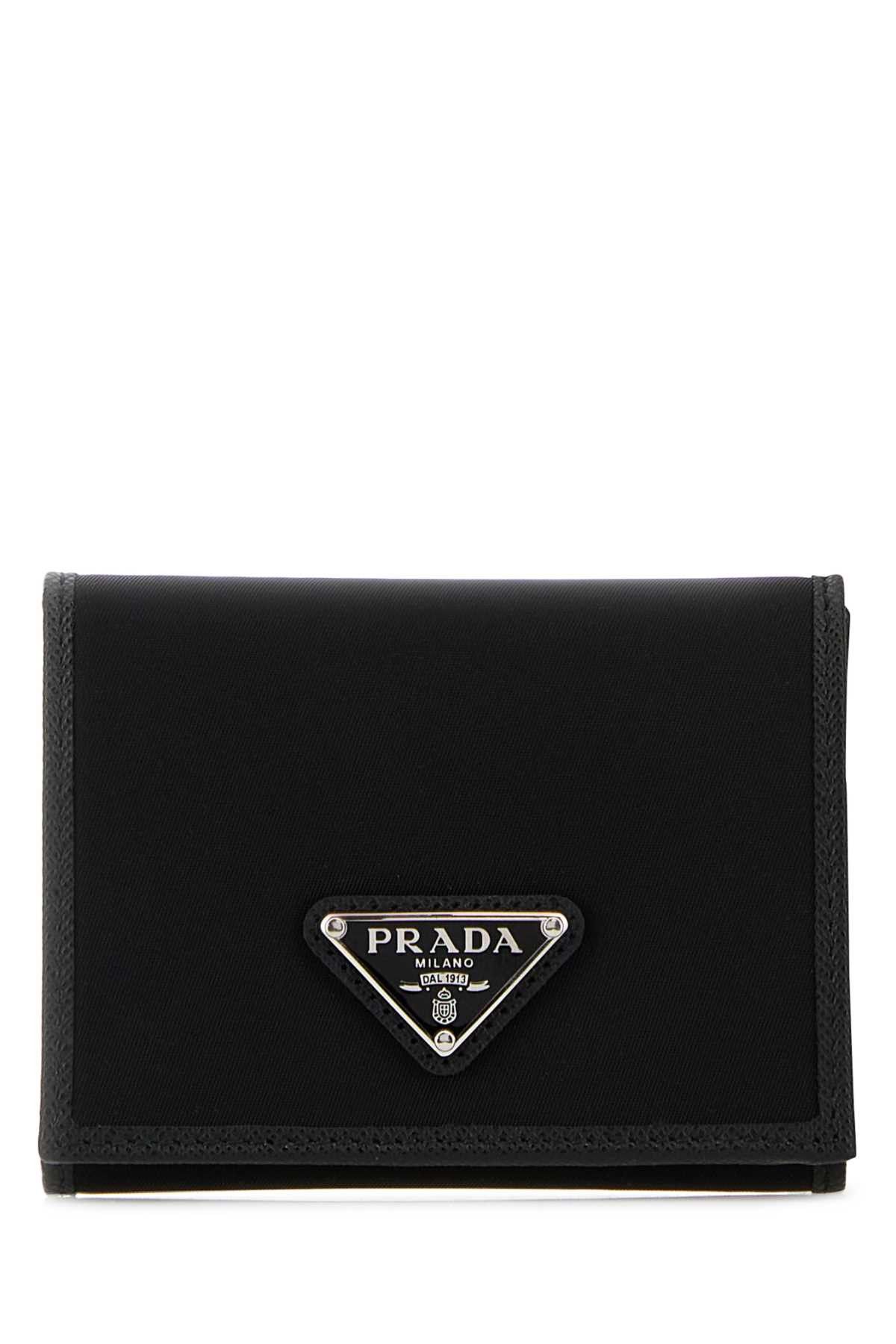 Prada Black Fabric Wallet Size ONE SIZE - 1 Thumbnail