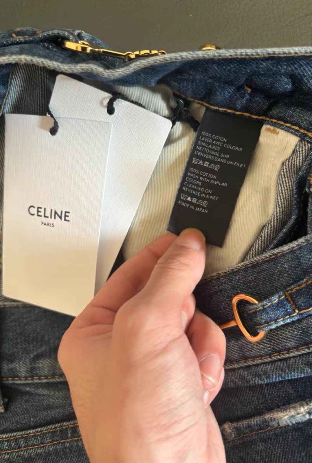 Celine Celine 2021SS Flares Union Washed Blue Flare Jeans Size US 29 - 6 Thumbnail