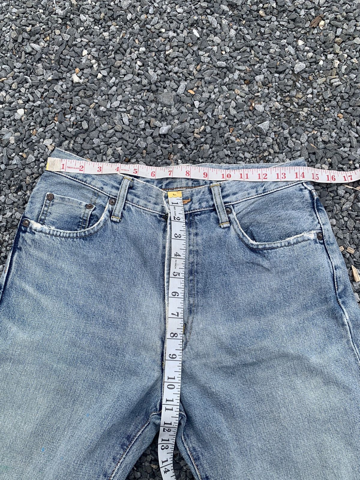 Kapital VINTAGE EDWIN 505XX SELVEDGE FADED JAPANESE DISTRESSED DENIM Size US 30 / EU 46 - 17 Thumbnail