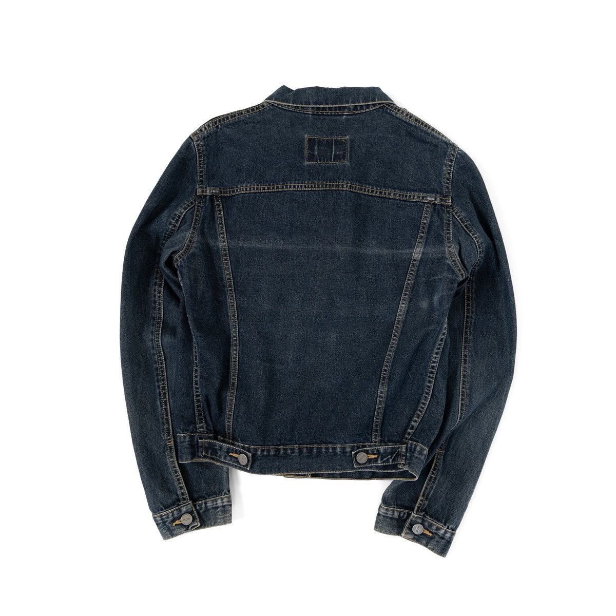 Massimo Dutti Massimo Dutti Womens Vintage Navy Denim Jacket Button Front Size M / US 6-8 / IT 42-44 - 4 Thumbnail