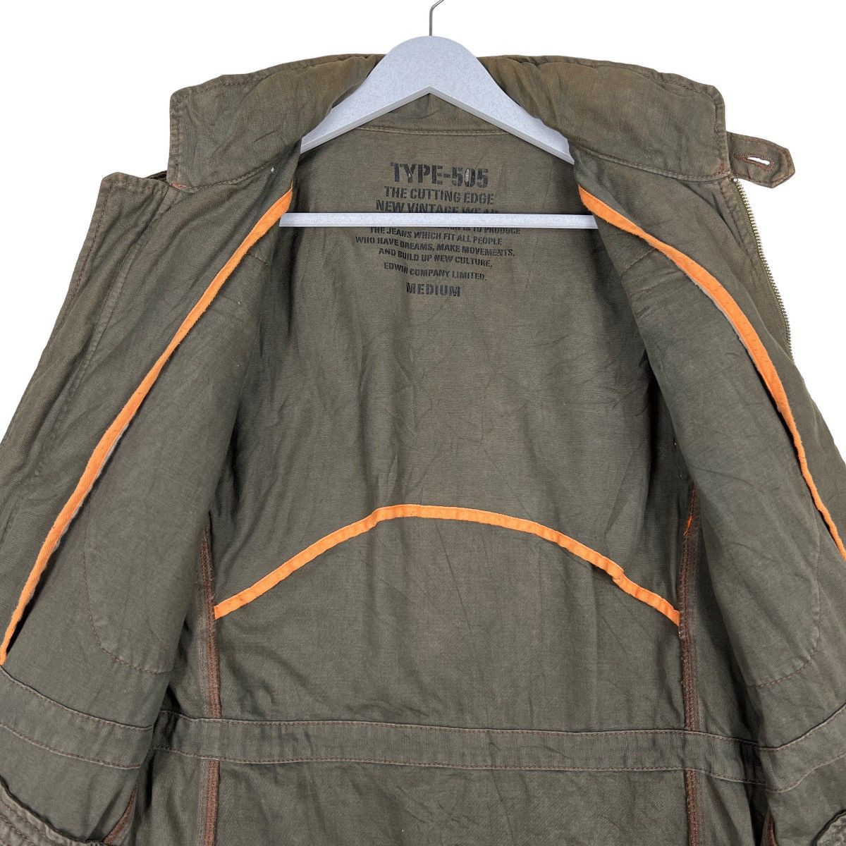 Edwin 🔥 TYPE 505 EDWIN MILITARY STYLE FIELD JACKET Size US M / EU 48-50 / 2 - 13 Thumbnail