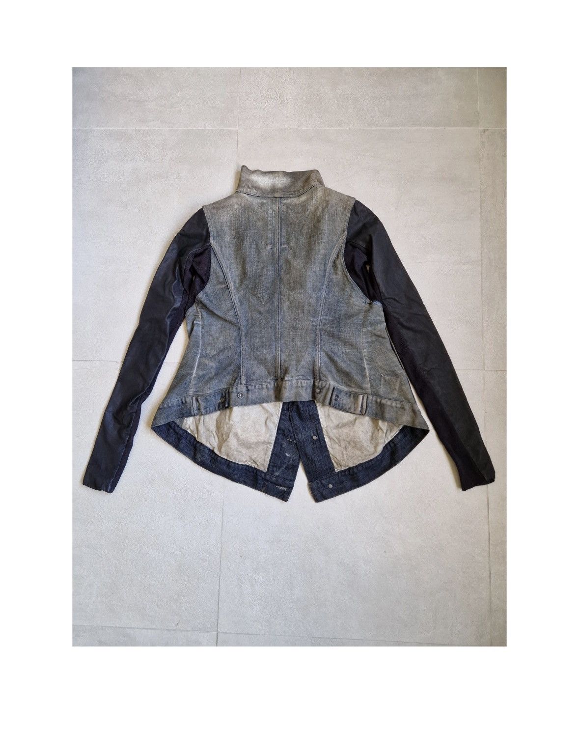 Rick Owens Rick Owens SS10 “Dust” Leather Sleeve Jacket Size L / US 10 / IT 46 - 4 Thumbnail