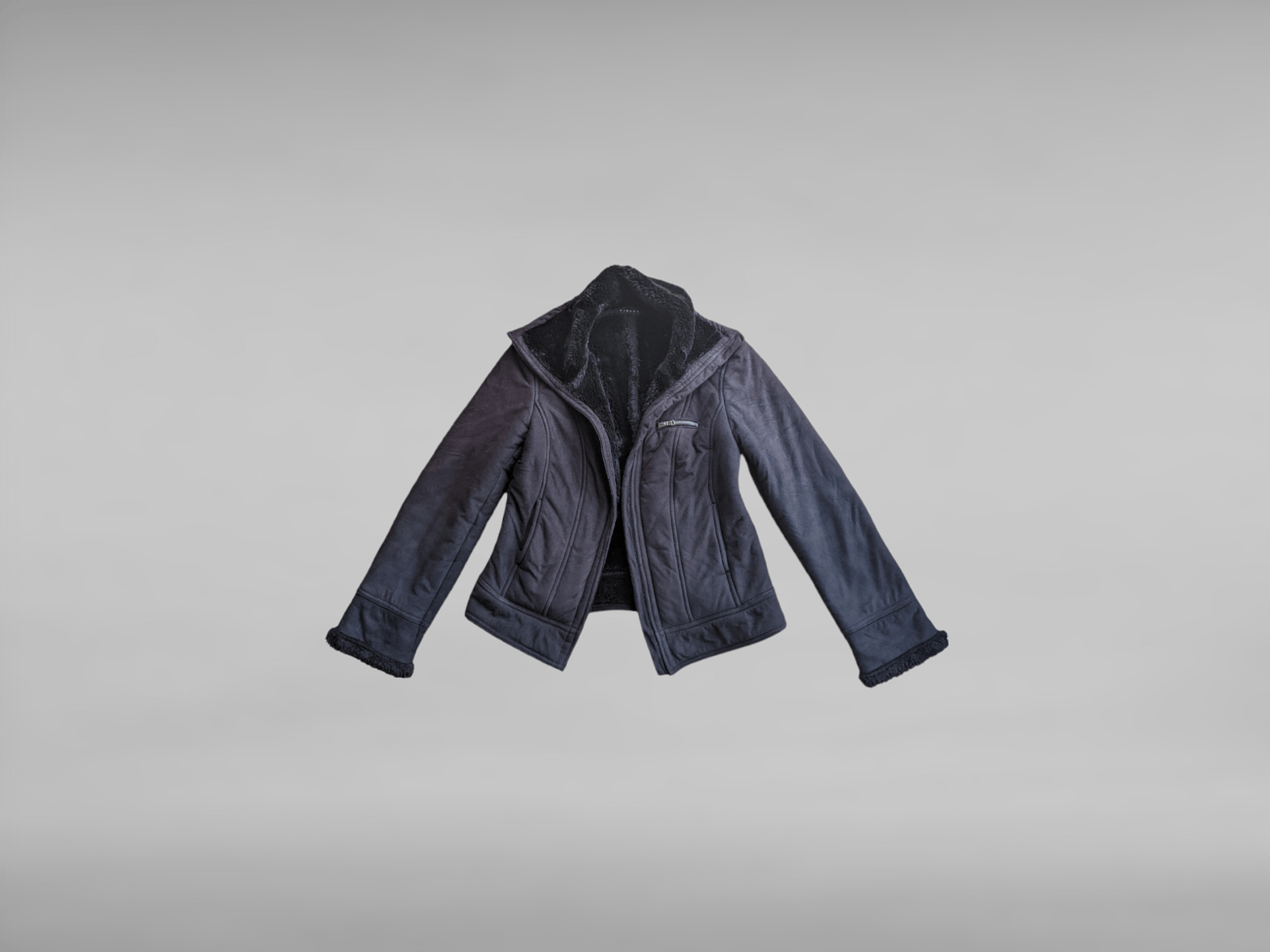 Sisley Sisley Sherpa Faux Fur Chinchilla Jacket Vintage Prada Guess Size M / US 6-8 / IT 42-44 - 1 Thumbnail