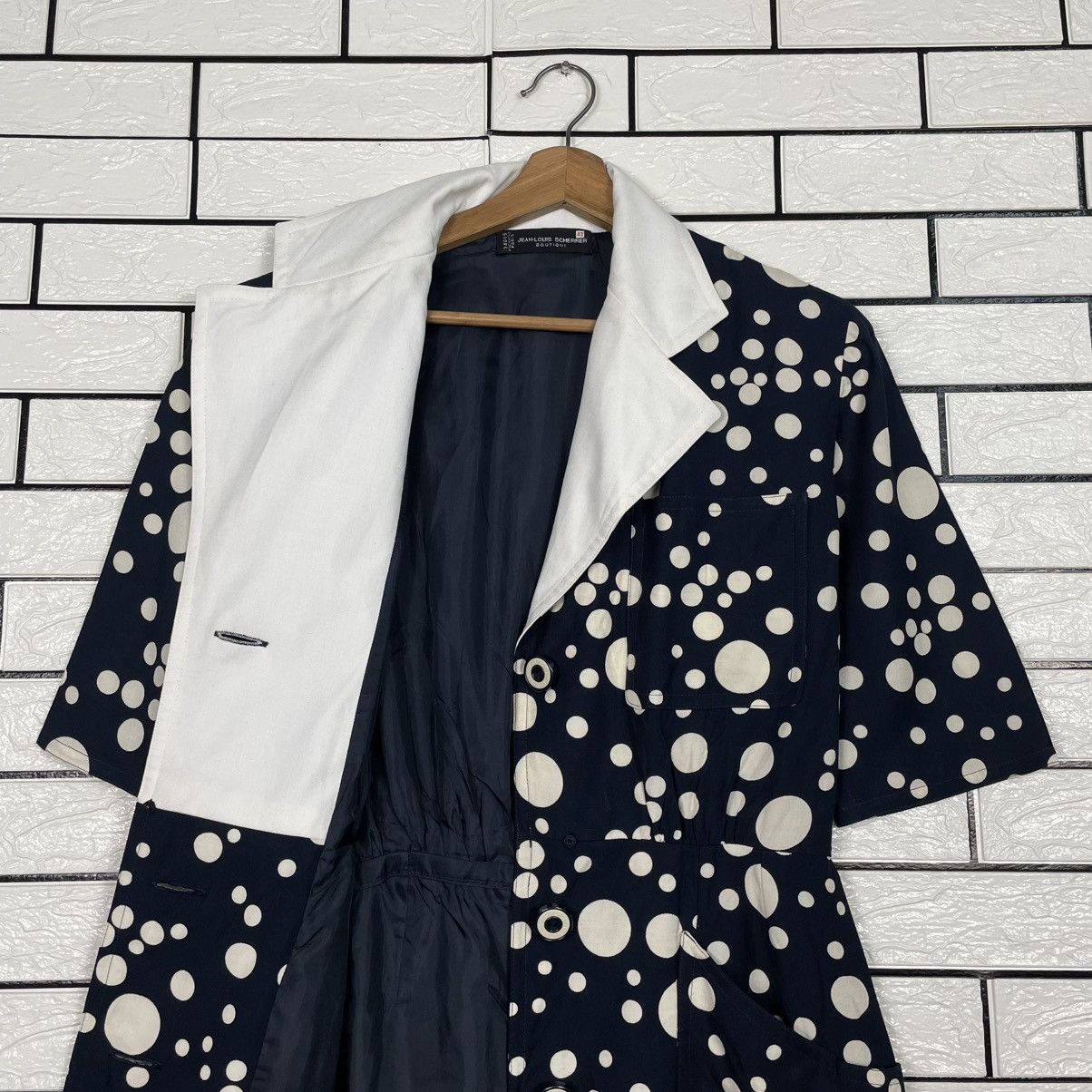 Jean-Louis Scherrer Vintage 80s Jean Louis Scherrer Polka Dot Design Dress Size M / US 6-8 / IT 42-44 - 11 Thumbnail