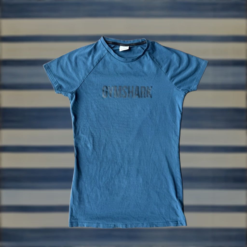 Gymshark VINTAGE Gymshark Long T-Shirt Blue Spell Out Short Sleeve Workout Gym Women’s Small Size S / US 4 / IT 40 - 1 Thumbnail