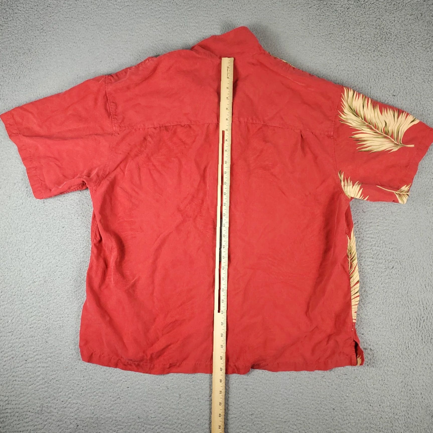 Vintage VINTAGE Burma Bibas Shirt Mens 2XL Red Silk Floral Button-Up Casual Hawaiian Tropical 90s Mens Size US XXL / EU 58 / 5 - 4 Thumbnail