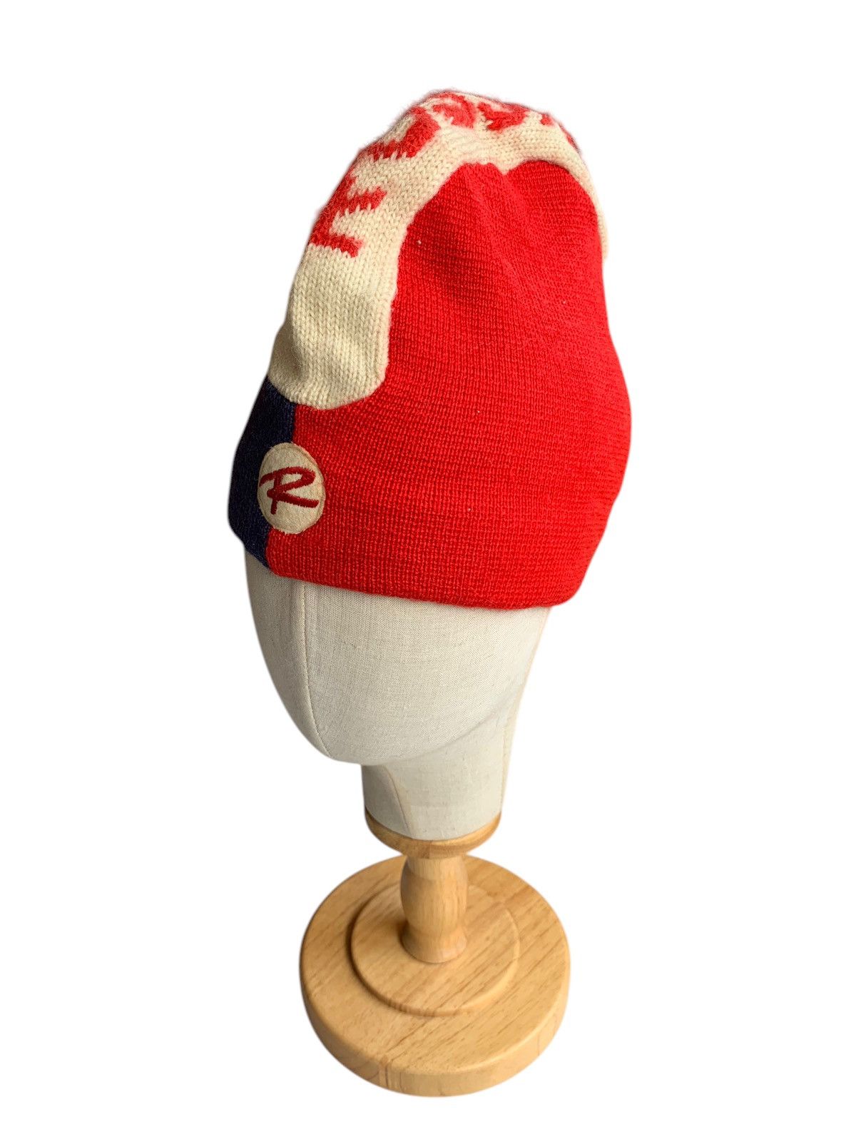 14th Addiction × Vintage VINTAGE KNIT WOOL MOHAWK STYKE RESSIGNOL WINTER BEANIE HATS Size ONE SIZE - 3 Thumbnail