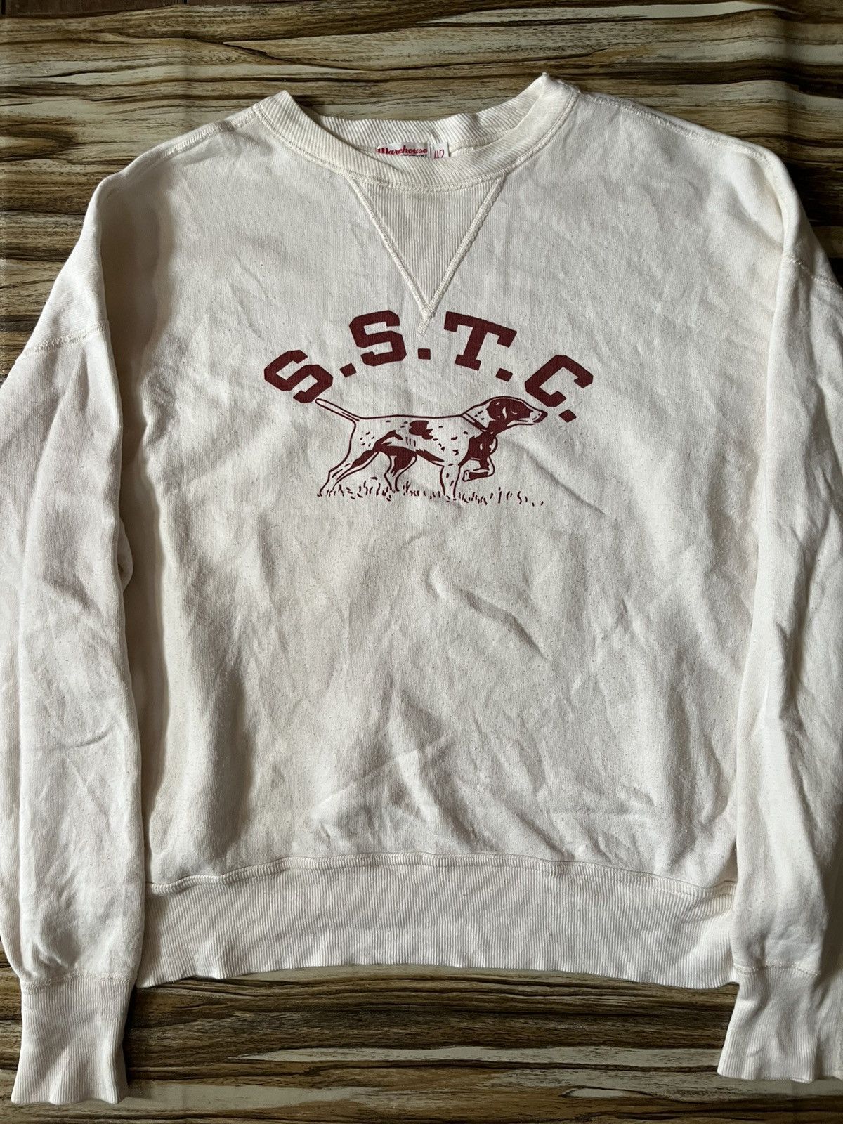 Warehouse & Co. 🇯🇵Vtg Warehouse SSTC Dog Graphic V Collar Boxy Sweatshirt Size US XS / EU 42 / 0 - 2 Thumbnail
