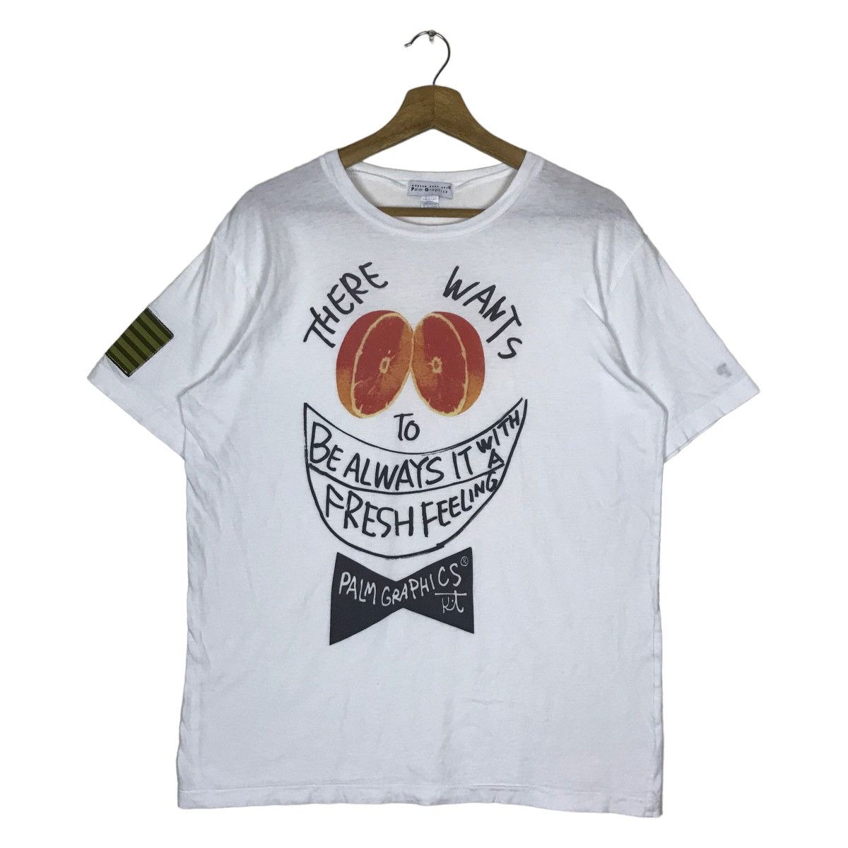 Japanese Brand Palm Graphics Modern Surf Art Tee Shirt