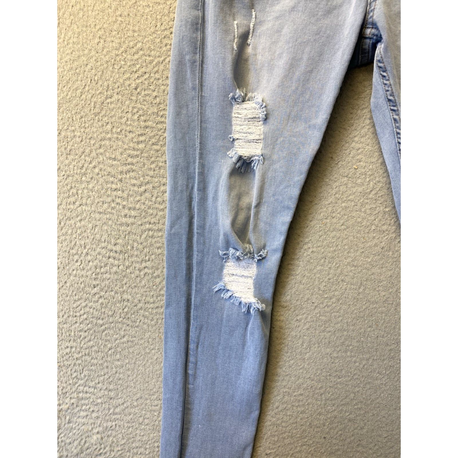 Vintage Legend London Men’s Jeans Blue 30x30 Straight Stretch Distressed Regular Mens Size US 30 / EU 46 - 3 Thumbnail