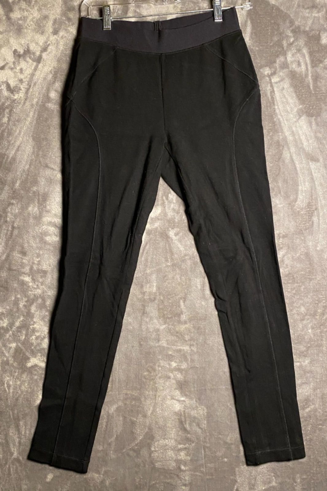 Designer Rachel Rachel Roy Straight Leg Legging Pants Sz S Black (B18 Size 28" / US 6 / IT 42 - 1 Thumbnail