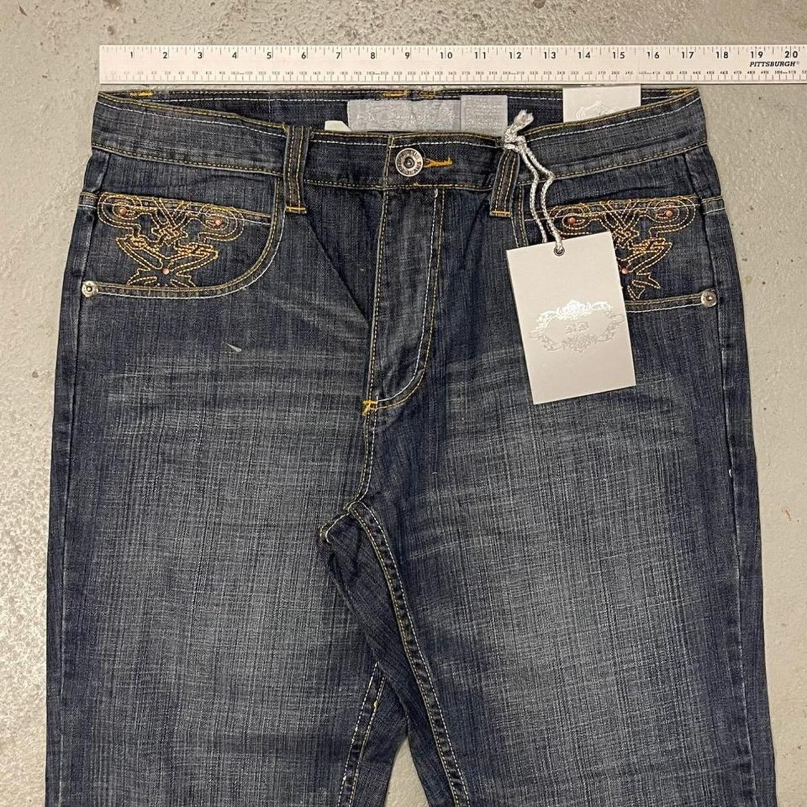 Vintage Vintage Royal Blue Baggy Y2k Denim Rock Jeans Mens SZ 36x32 Size US 36 / EU 52 - 5 Thumbnail