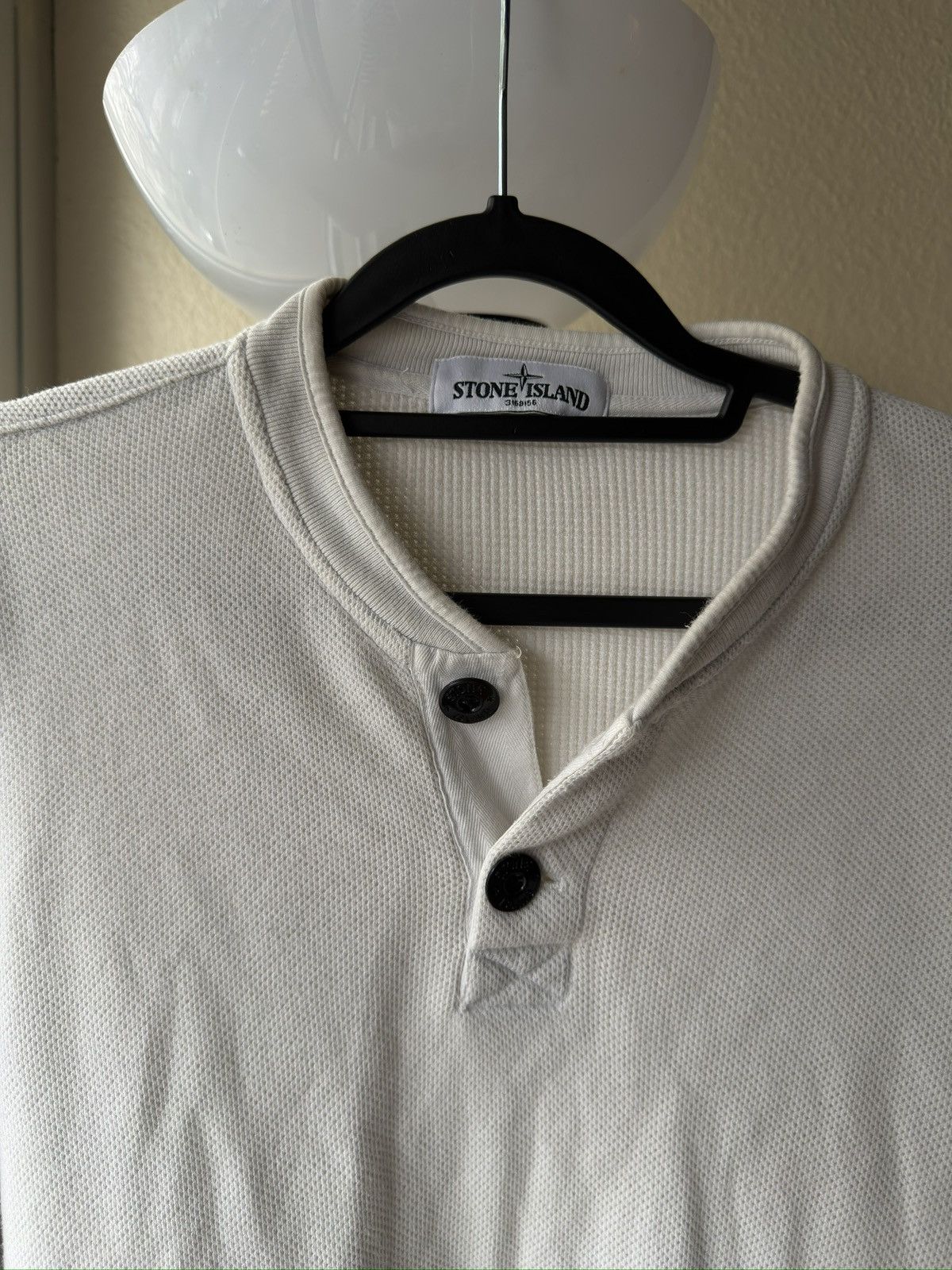 Stone Island Stone island white sweater long sleeve no path Size US L / EU 52-54 / 3 - 4 Thumbnail