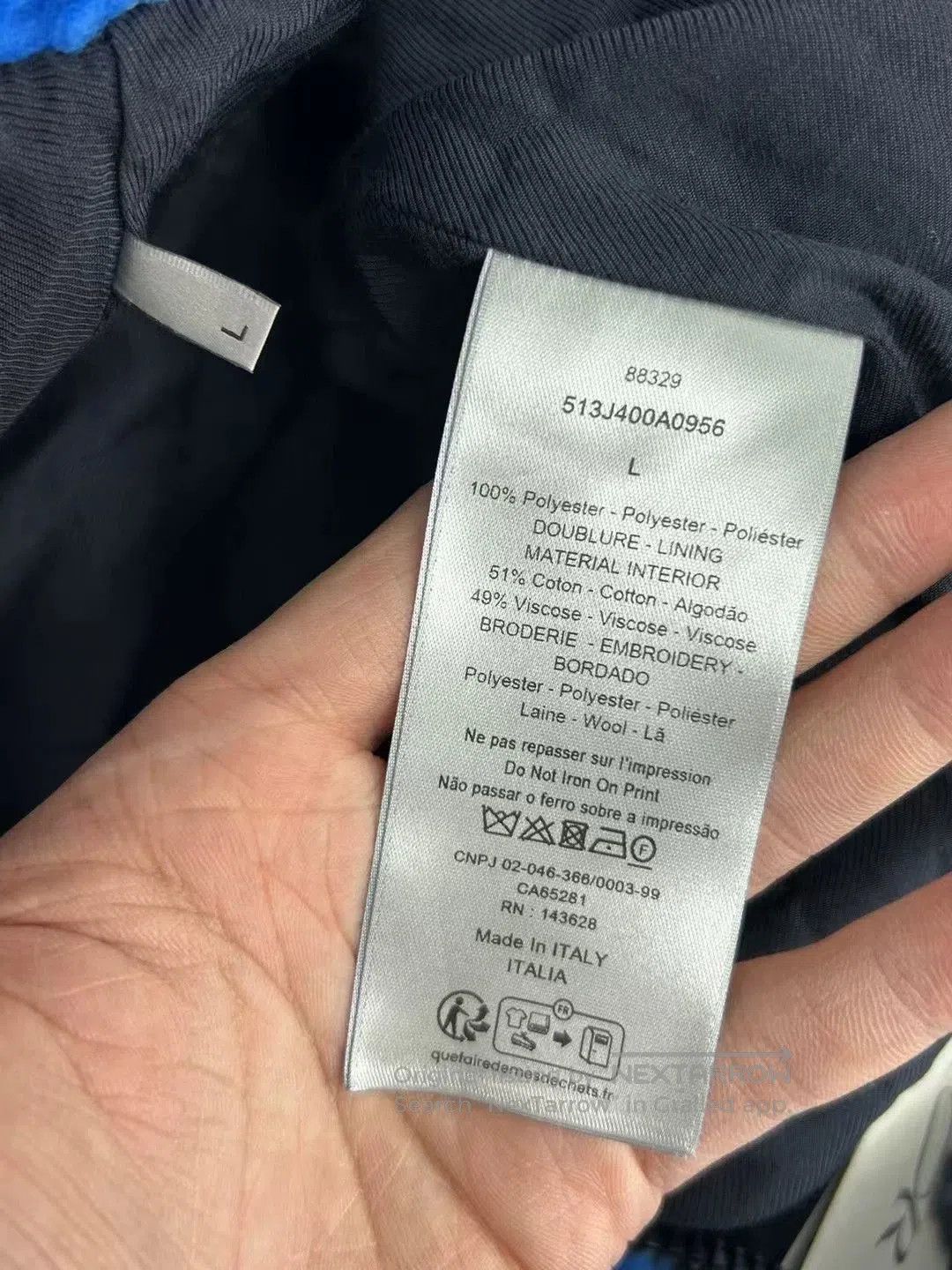 Dior dior x lewis hamilton blue geometric zip jacket. Size US L / EU 52-54 / 3 - 4 Thumbnail