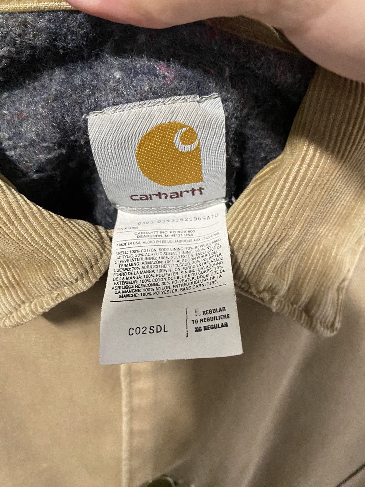 Carhartt × Vintage 1990’s Carhartt Chore Coat Blanket Lined Size US XXL / EU 58 / 5 - 2 Thumbnail