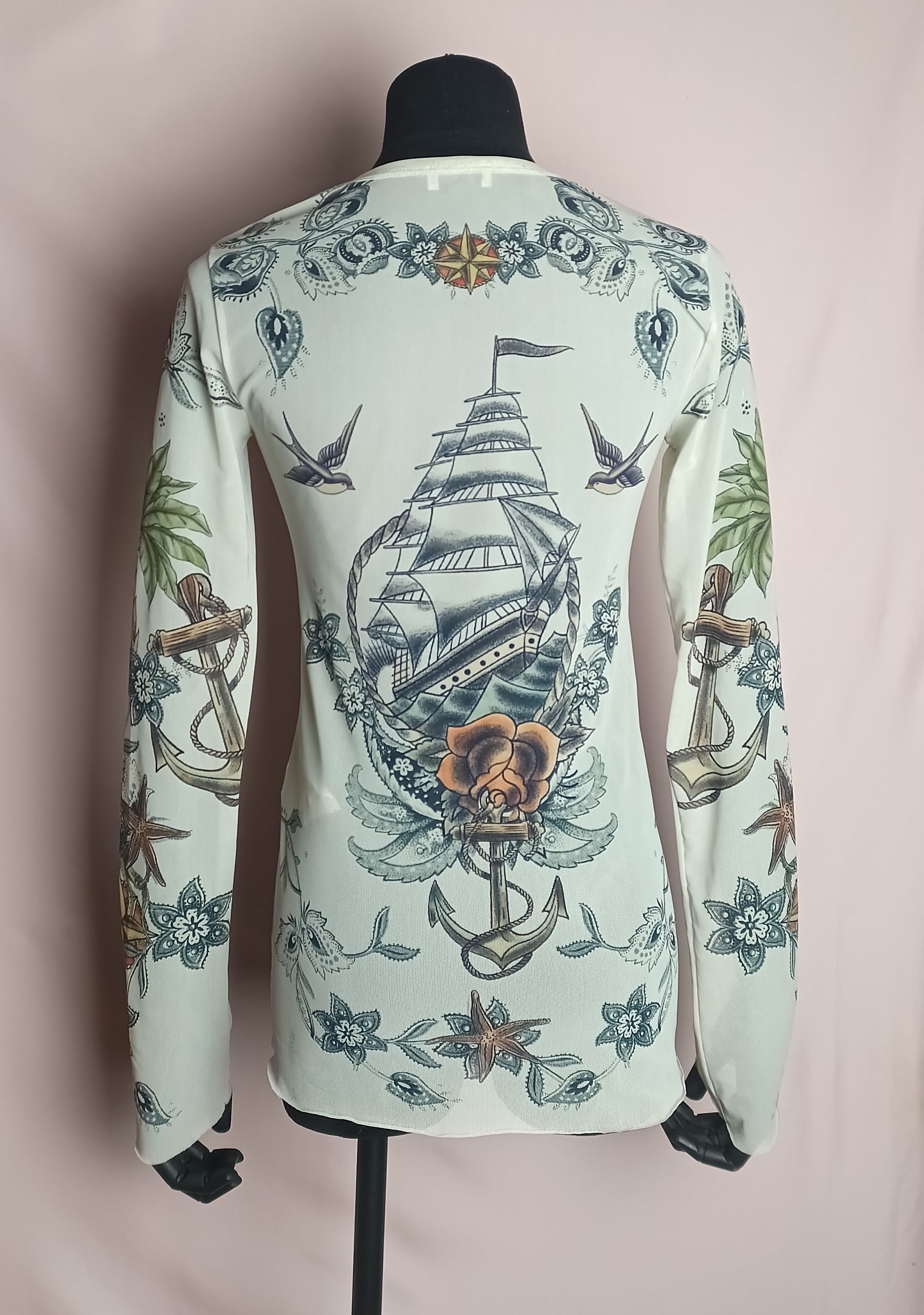 Etro ETRO Milano Old School Mermaid Print Mesh Top Jumper Size M / US 6-8 / IT 42-44 - 2 Thumbnail