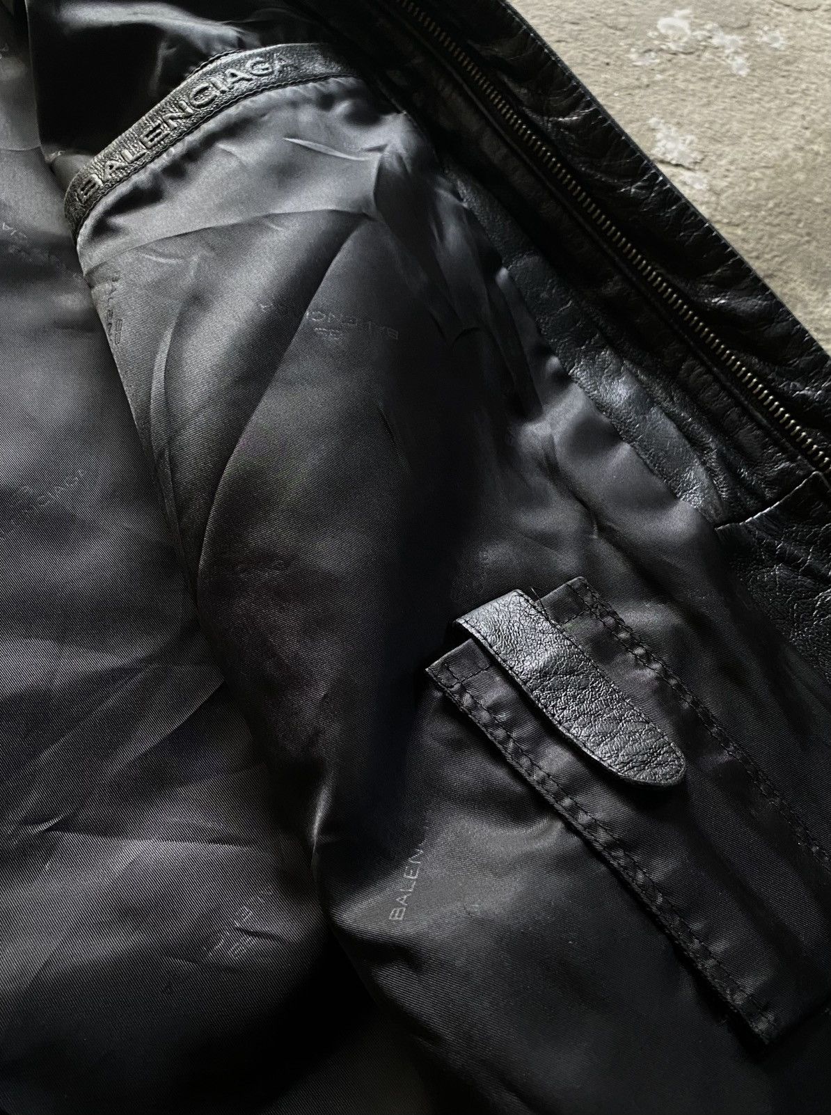 Balenciaga Balenciaga - 1997 Leather Zip-up Jacket Size US L / EU 52-54 / 3 - 15 Thumbnail