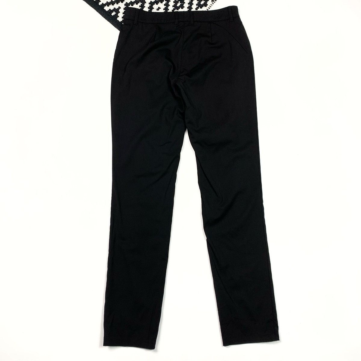 Burberry × Designer Burberry London Wool Black Dress Pants High Rise Woman Size 27" / US 4 / IT 40 - 2 Thumbnail