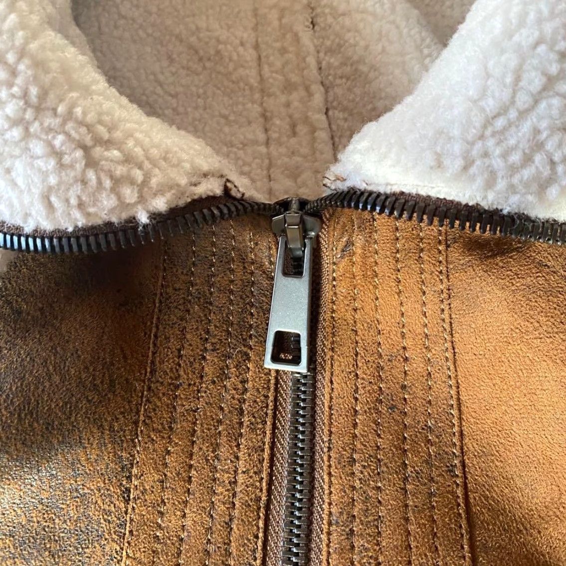 Zara VINTAGE Zara Faux Shearling B-3 Jacket S Size Used Cold Weather Military Fur Shrug Style Mens Womens Girls Boys Size US S / EU 44-46 / 1 - 4 Thumbnail