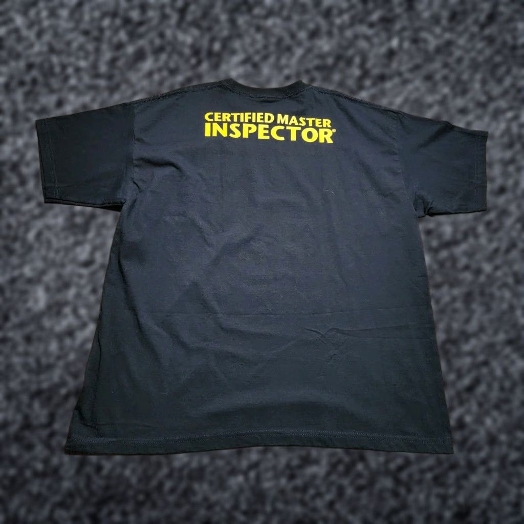Doublet VINTAGE Bayside USA Men’s 3XL Cotton T-Shirt Short Sleeve Crew Neck Double-Sided Certified Master Inspector Black Size US XXL / EU 58 / 5 - 1 Thumbnail