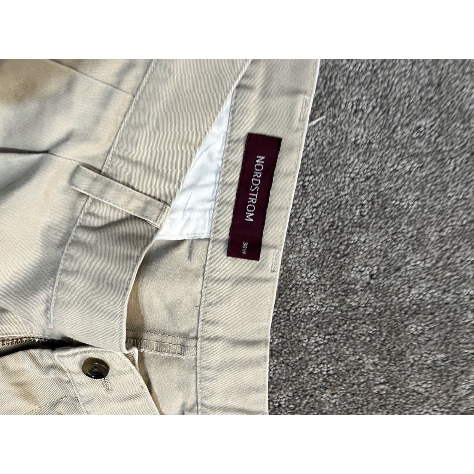 Nordstrom Nordstrom Mens Shorts Bermuda Size 38 Regular Beige Cotton Pleated Front High Rise Pockets Shirt? Size US 38 / EU 54 - 3 Thumbnail