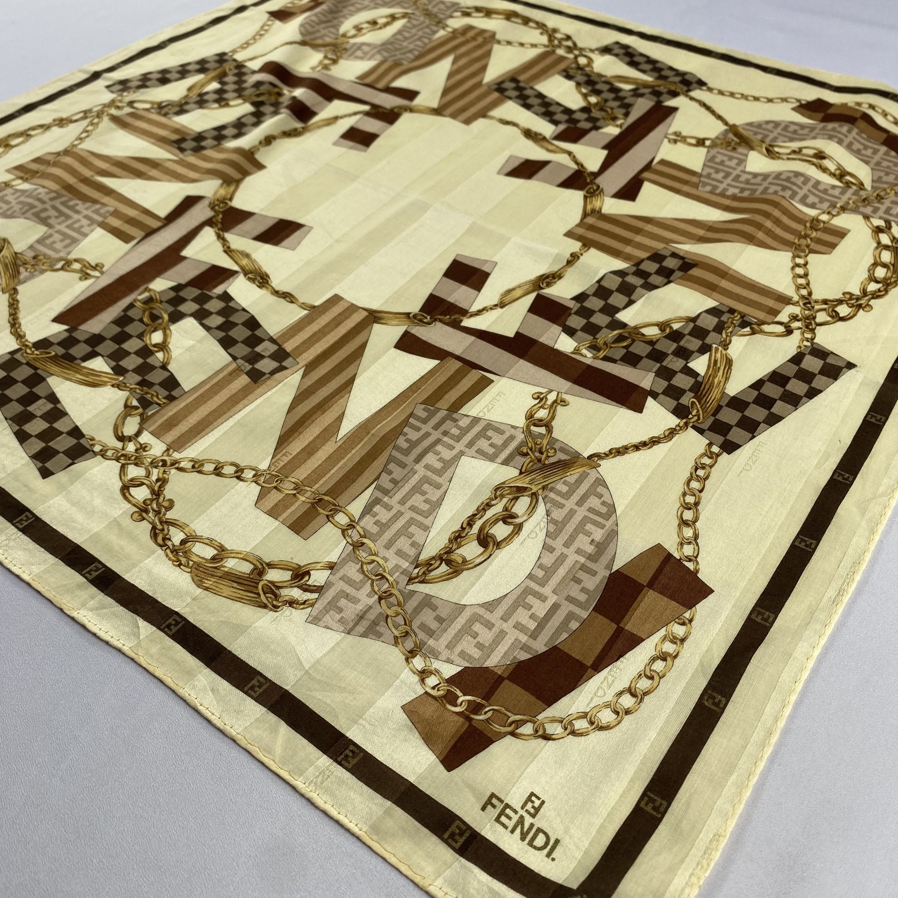 Vintage Fendi Handkerchief / Neckerchief / Bandana-P625 Size ONE SIZE - 2 Thumbnail