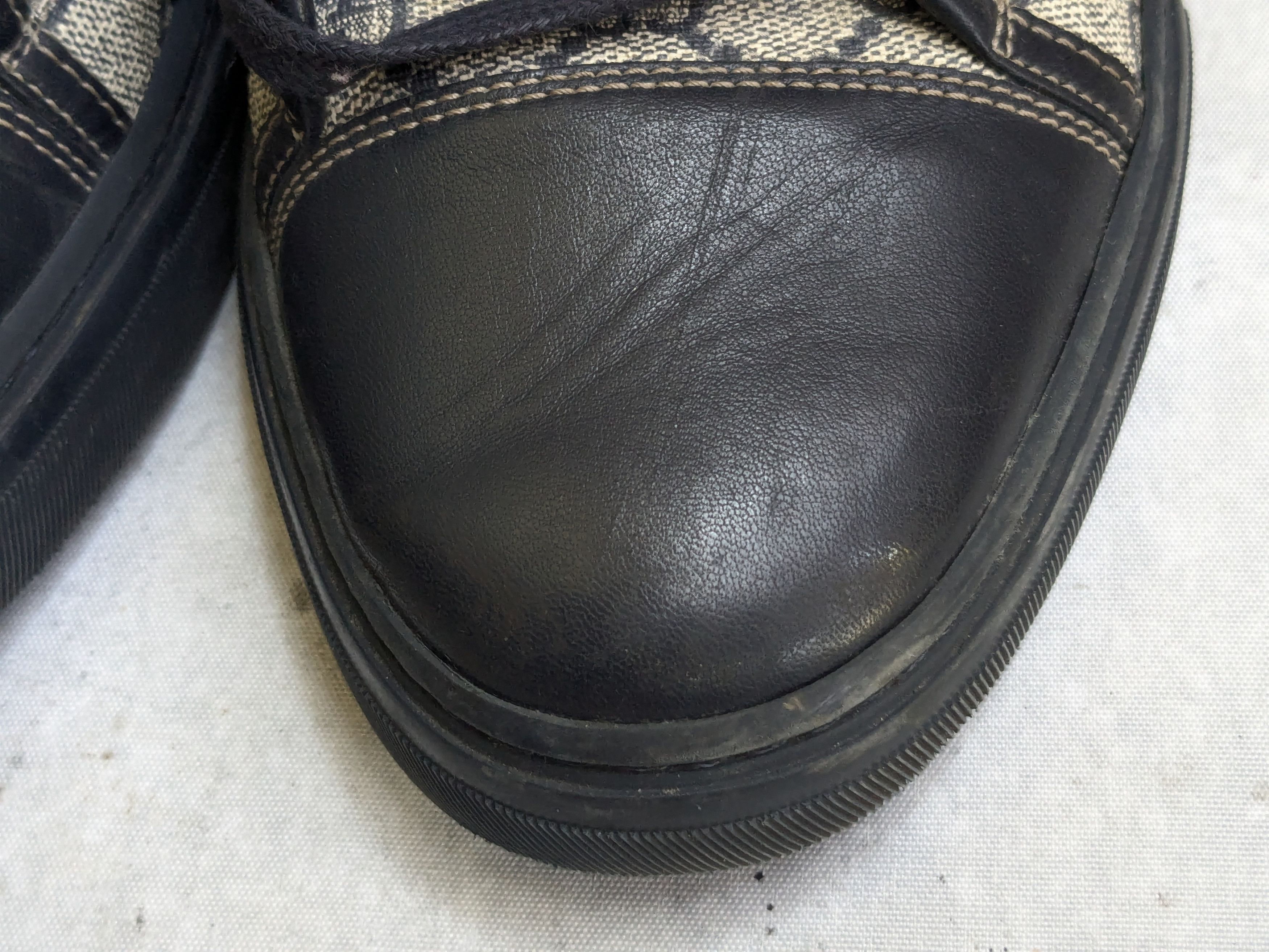 Gucci Gucci Monogram Sneakers Navy Blue 9.5 High Tops Size US 9.5 / EU 42-43 - 2 Thumbnail