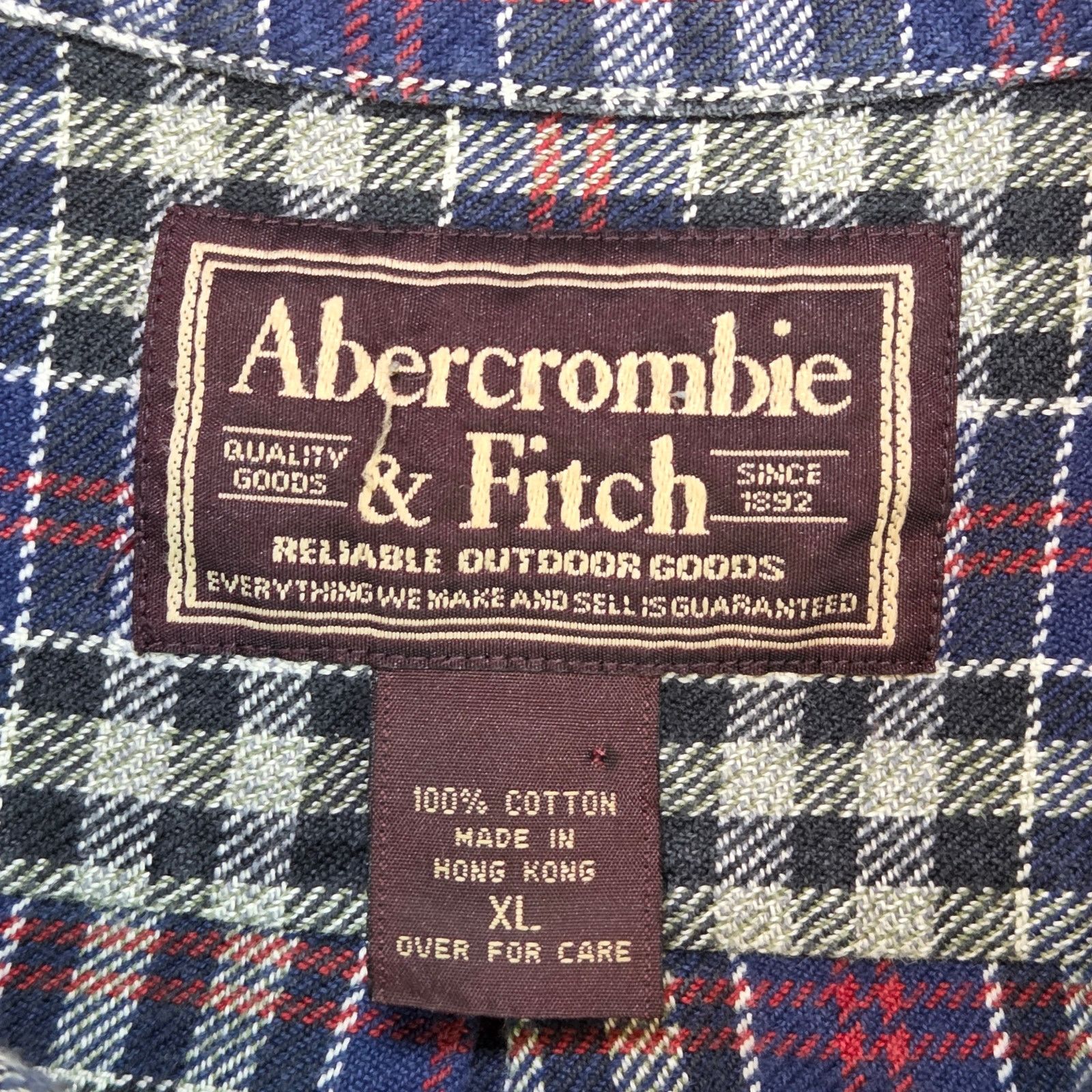 Abercrombie & Fitch 90s Abercrombie Flannel Shirt XL Vintage Size US XL / EU 56 / 4 - 3 Thumbnail