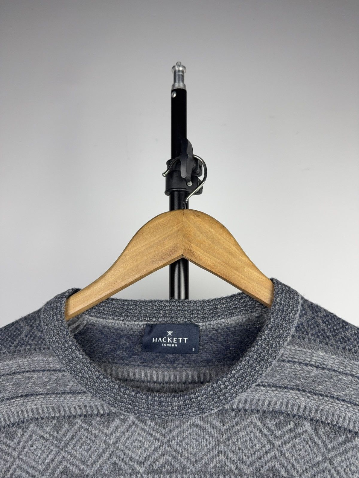 Hackett Luxury Retro Hackett London Nordic Pattern Wool Knit Sweater Size US S / EU 44-46 / 1 - 3 Thumbnail