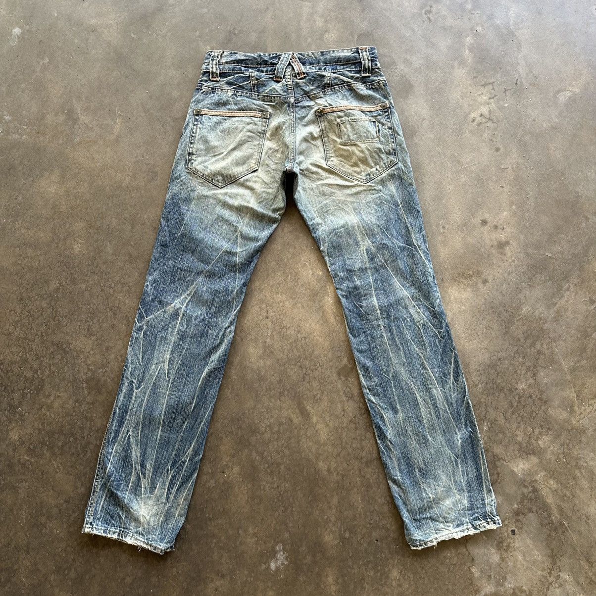 If Six Was Nine Vintage Japanese Rusty Faded Denim Jean Pant W30 Size US 30 / EU 46 - 10 Thumbnail