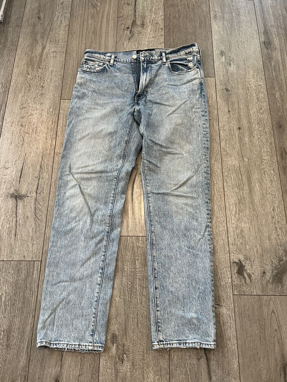 Vintage Vintage Straight Fit Denim Jeans Baggy Size US 33 - 1 Thumbnail