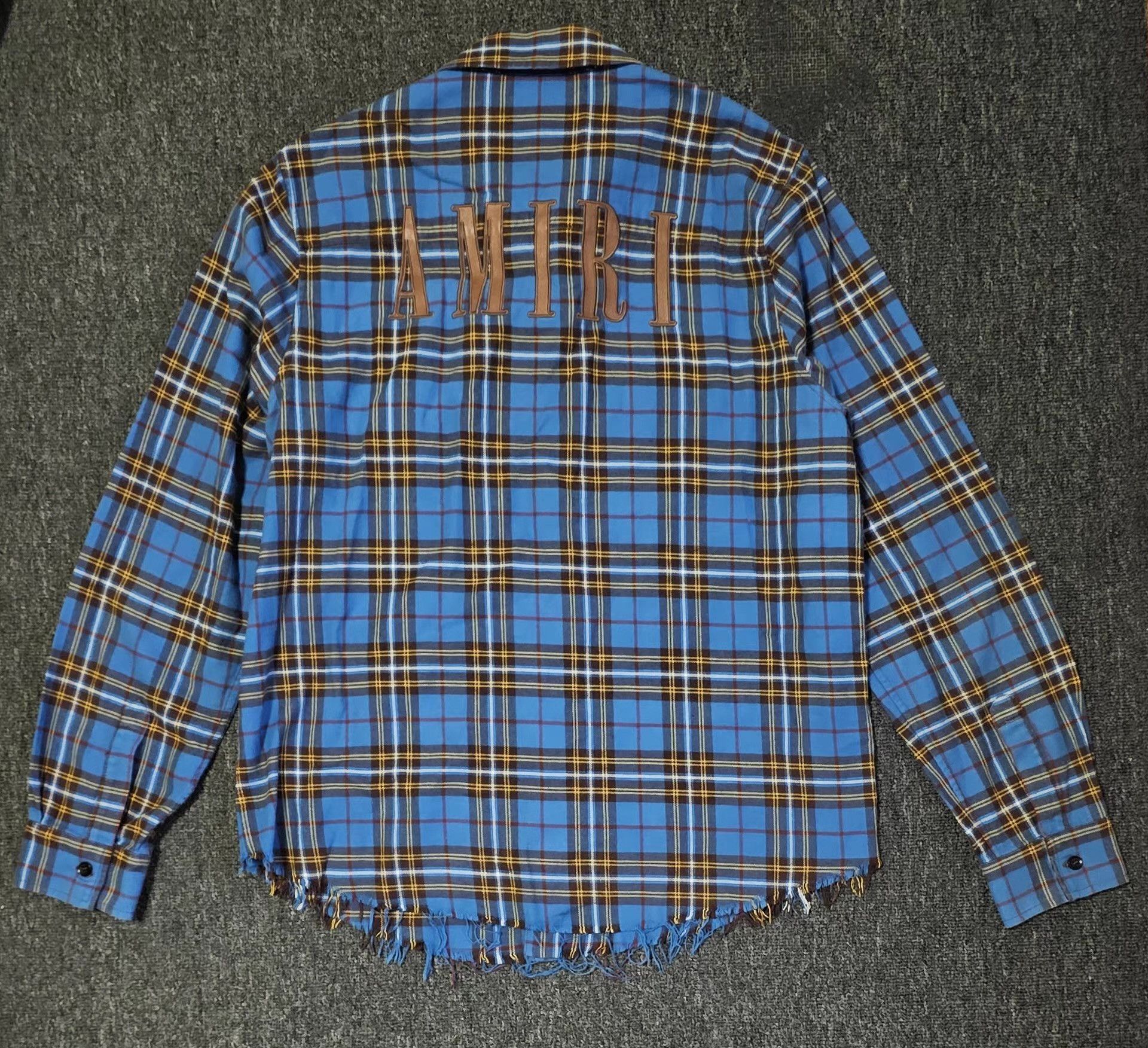 Amiri Amiri Blue Plaid Shirt Q4 Size US M / EU 48-50 / 2 - 2 Thumbnail