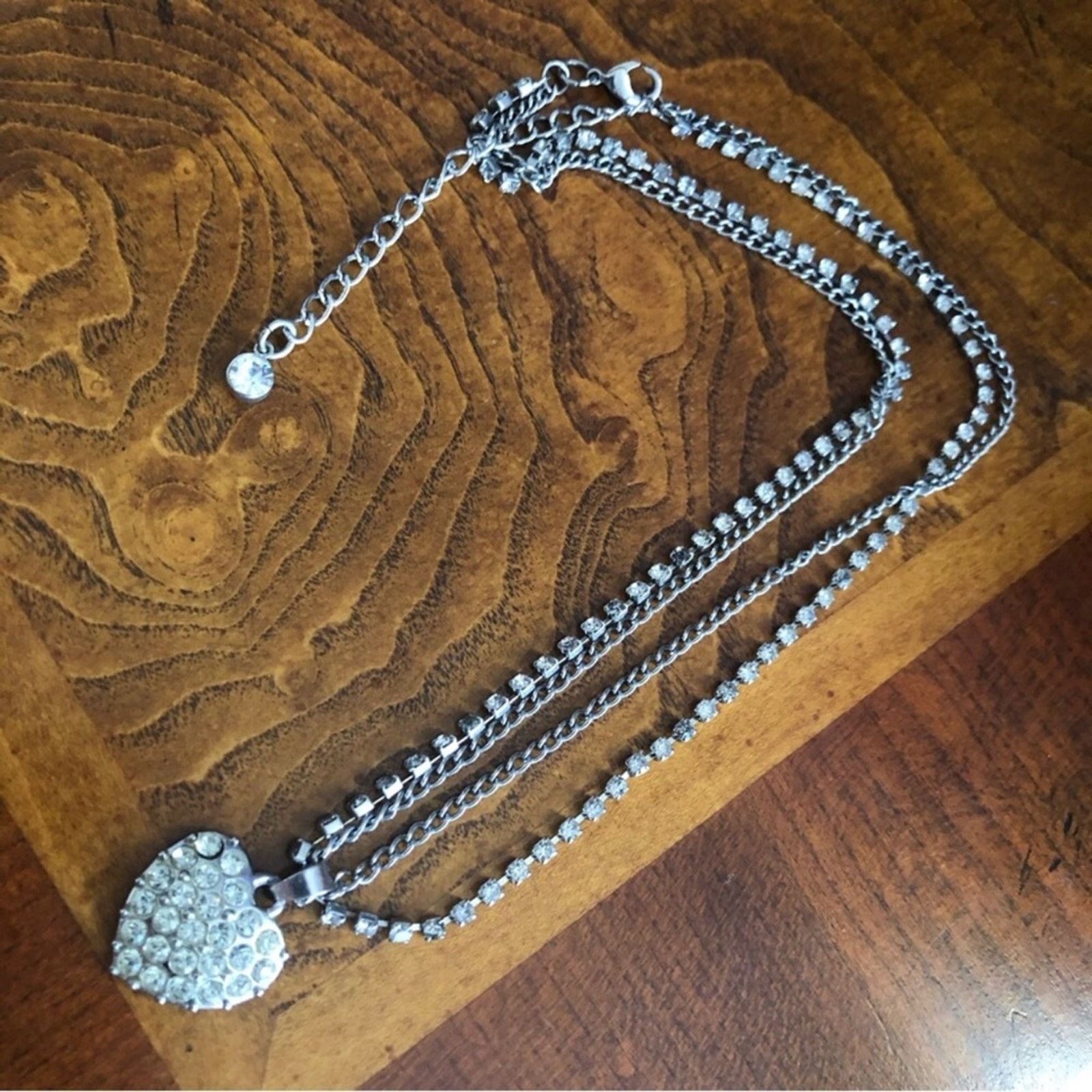 Jewelry Vintage recycled heart pendant necklace Size ONE SIZE - 8 Thumbnail